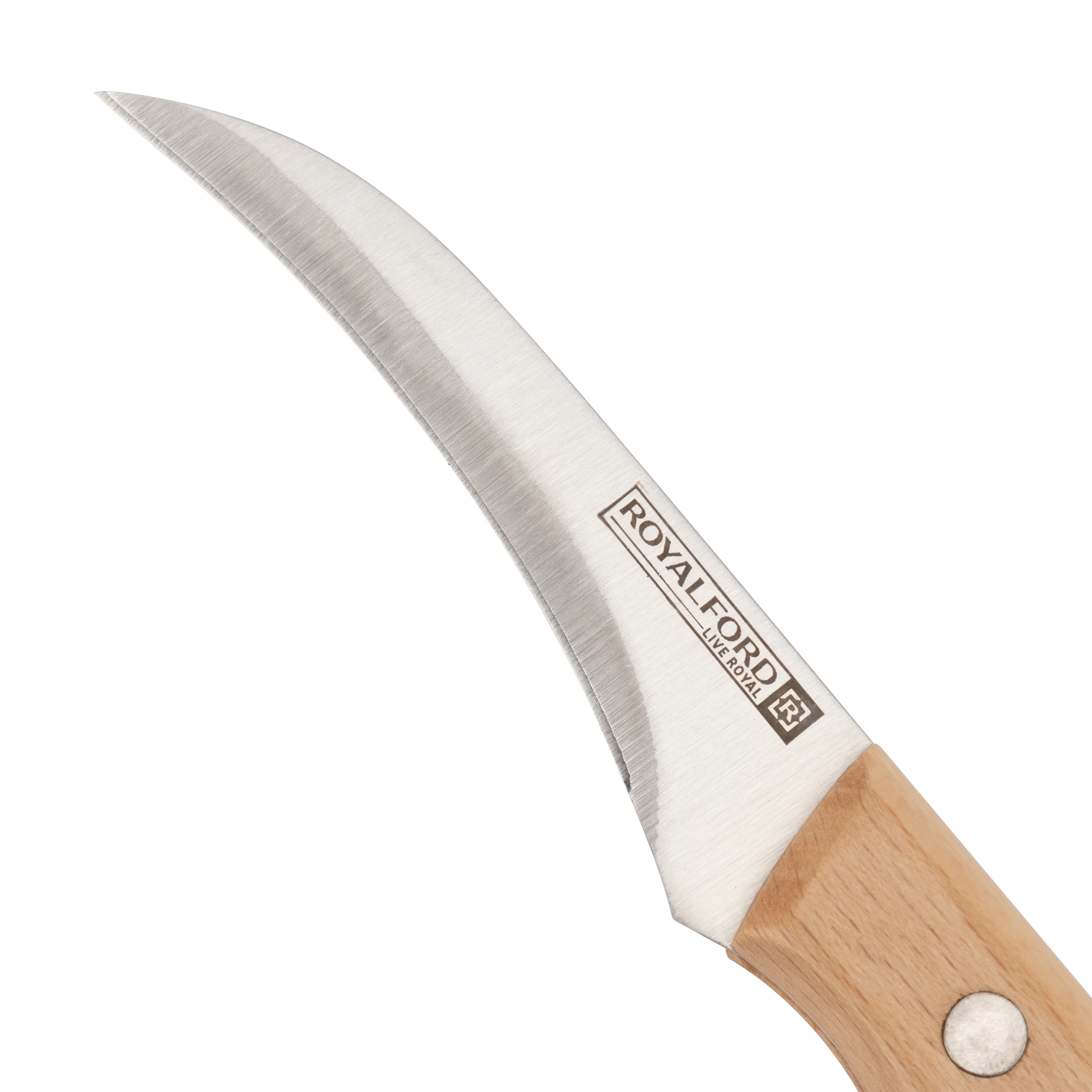 Royalford RF12094 3.5” carving knife| sharp stainless steel blade & durable wooden handle offers precise cutting| ergonomic grip, stain resistance for daily kitchen use| - Image 4