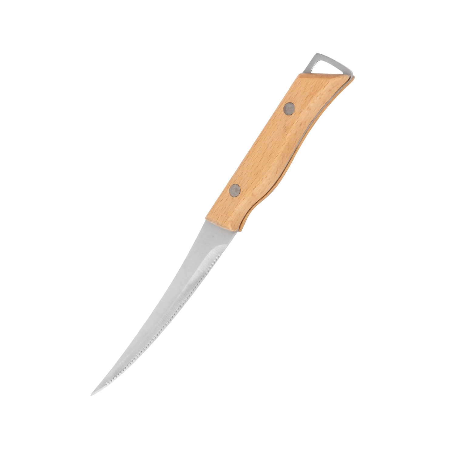 Royalford RF12096 5” fruit knife| extra-sharp stainless steel blade and wooden handle| durable, stain-resistant, perfect for precise cutting, peeling, and slicing tasks| - Image 3