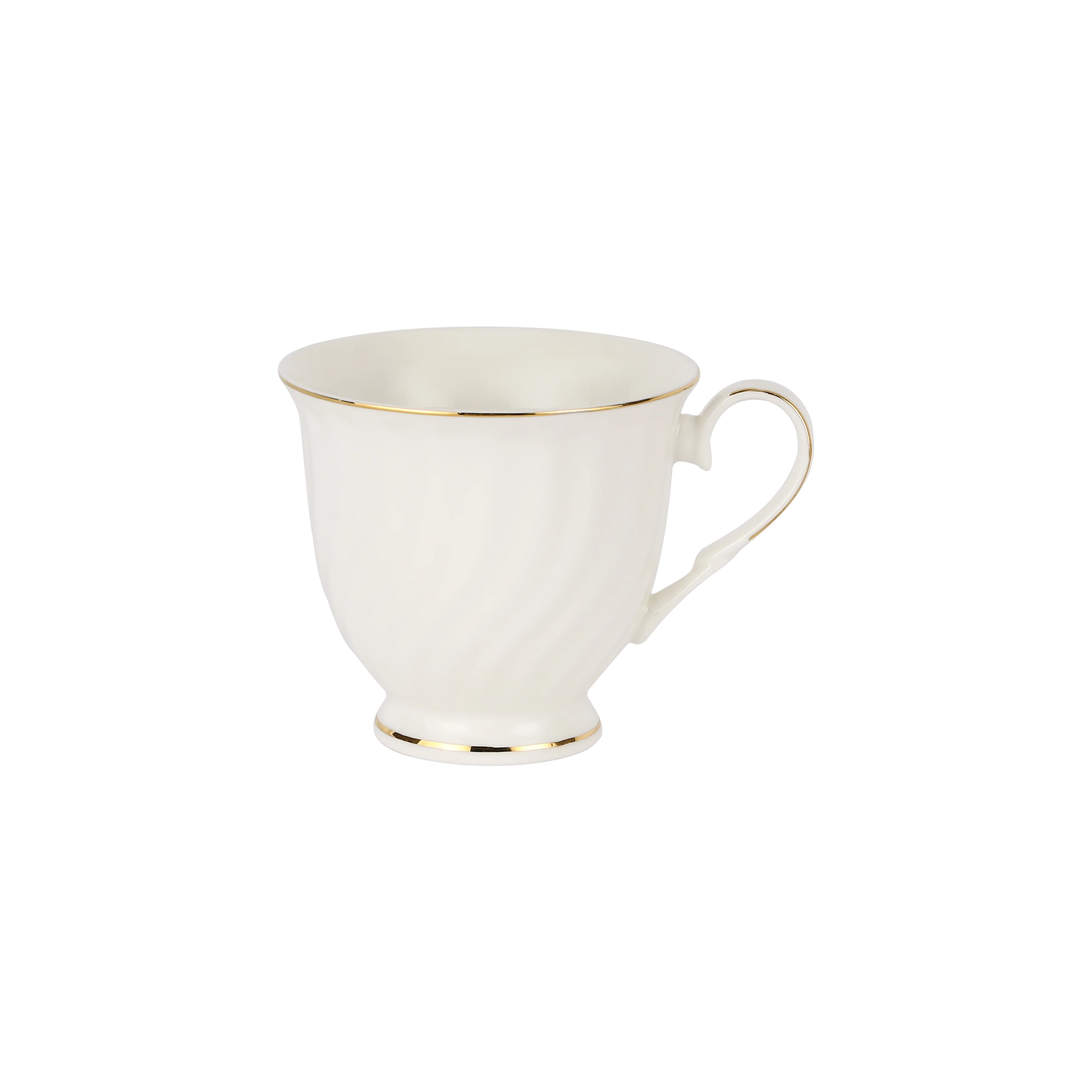 Royalford RF12112 Bone China Cup & Saucer Set | includes 12 pieces with six 250ml cups & six 6-inch saucers, delivering premium quality, durability, and styles. - Image 3
