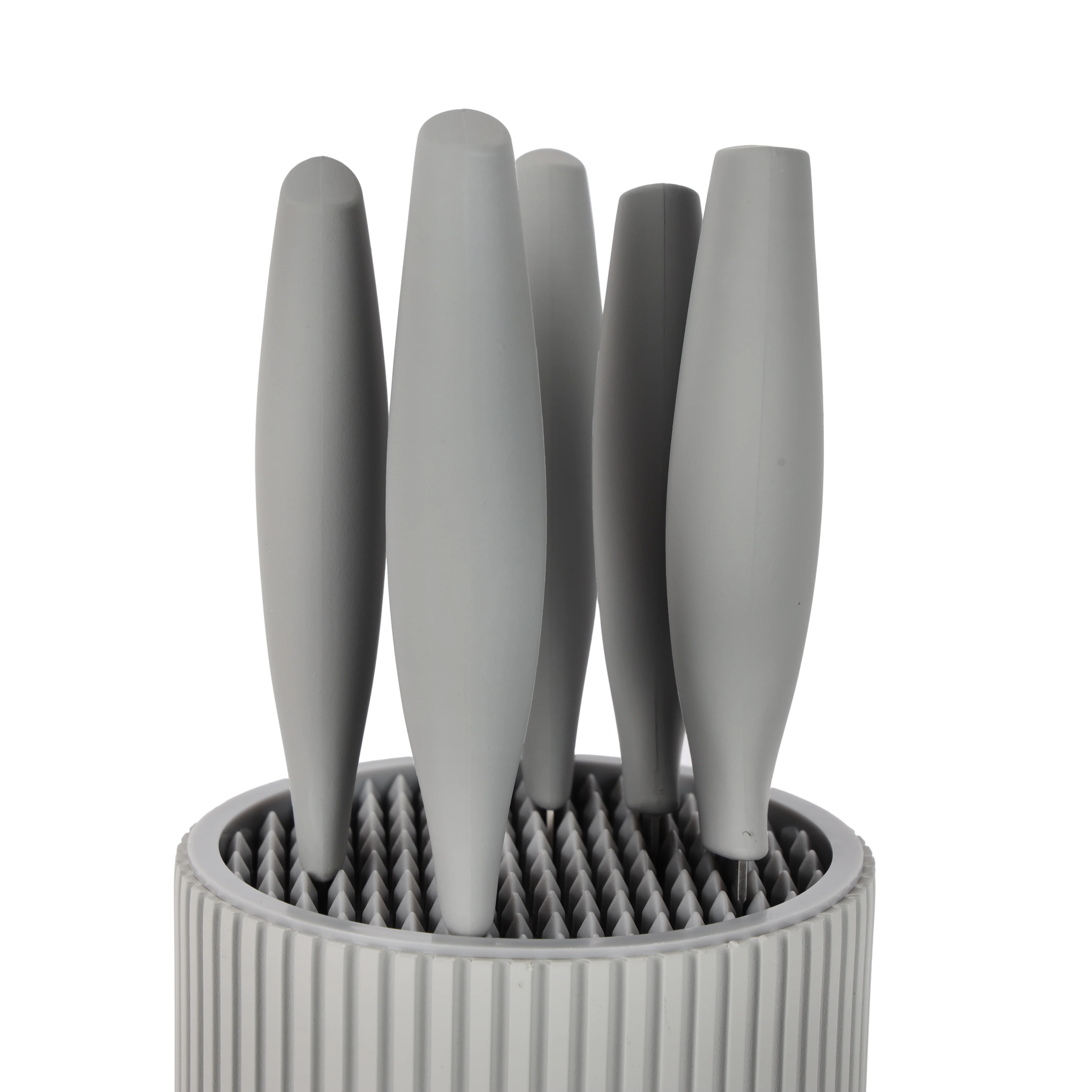Royalford RF12116 6 Pcs Stainless Steel Knives Set with  Holder and Ergonomic PP Handles|  Extra-Sharp Blades for Vegetable, Meat and Fruit Cutting in Home Kitchen Use - Image 3