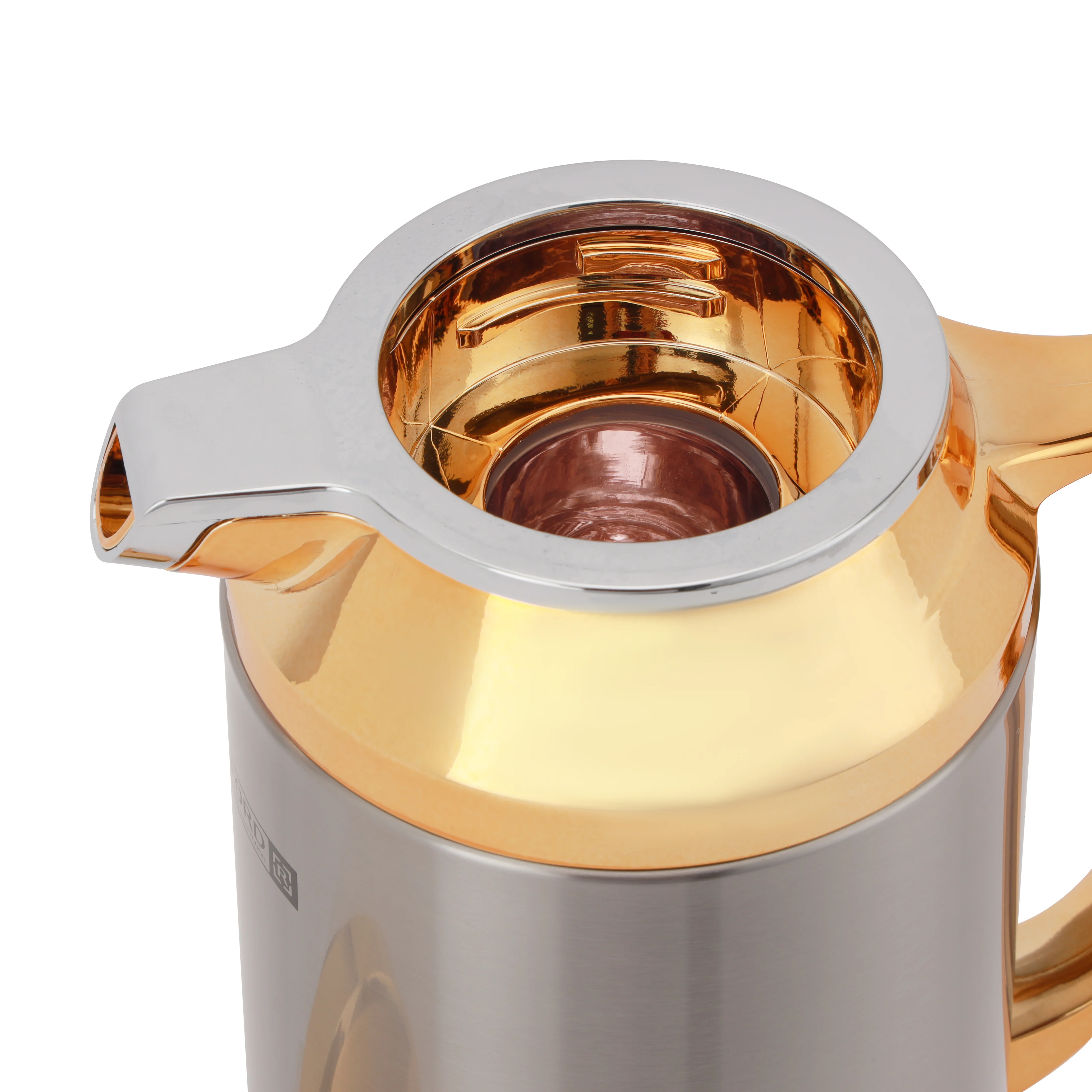 Royalford RF12122 Double Wall Vacuum Flask 1L | Stainless Steel Hot & Cold Thermal Flask | Asbestos Free Pink Glass Inner| Leak Resistant Design| Ergonomic Handle Grip - Image 4