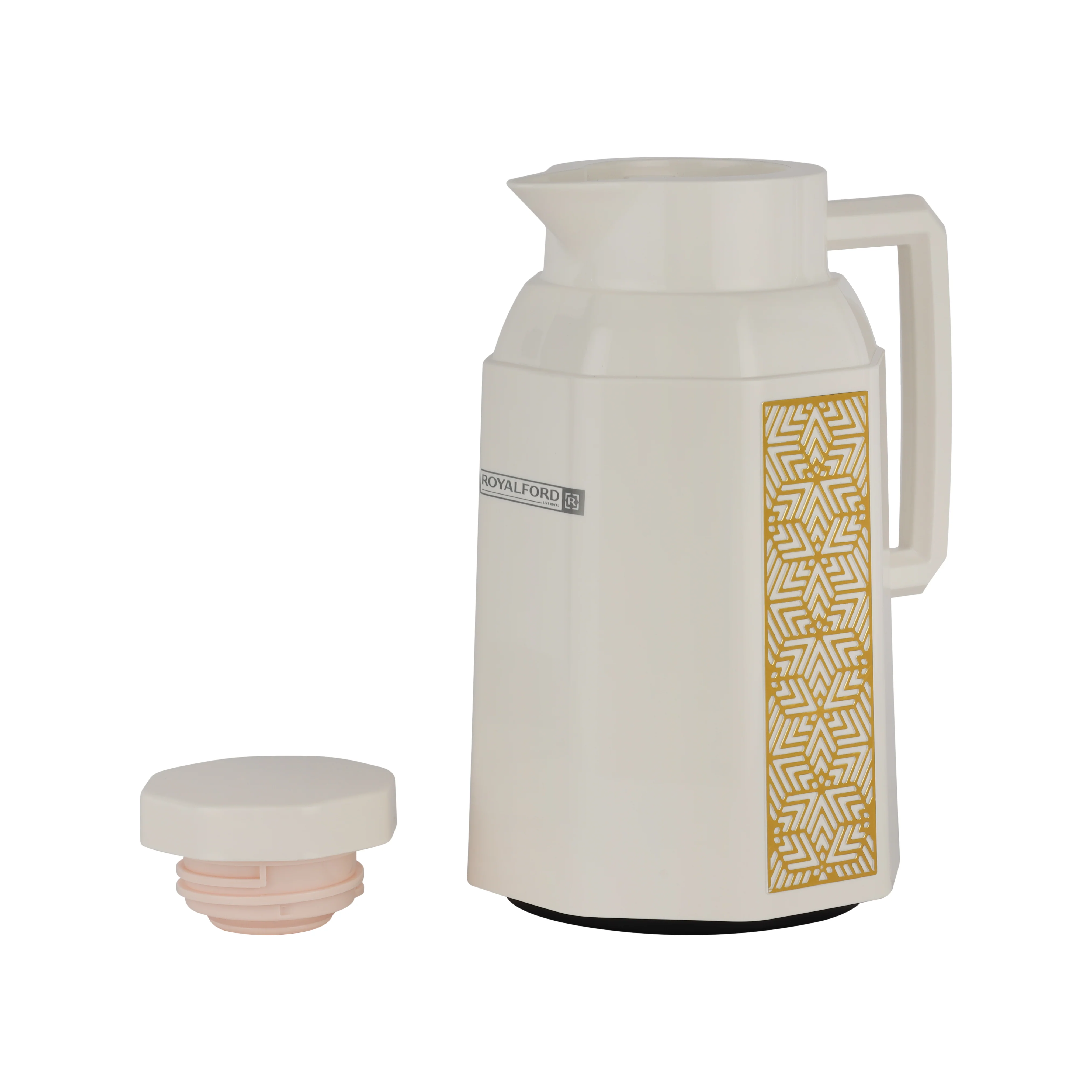 Royalford RF12136 Vacuum Flask | 1.0L | Durable Plastic Body | Hot & Cold Thermos | Asbestos Free| Pink Glass Inner | Leak Resistant Design for Home, Office & Travel Use - Image 5