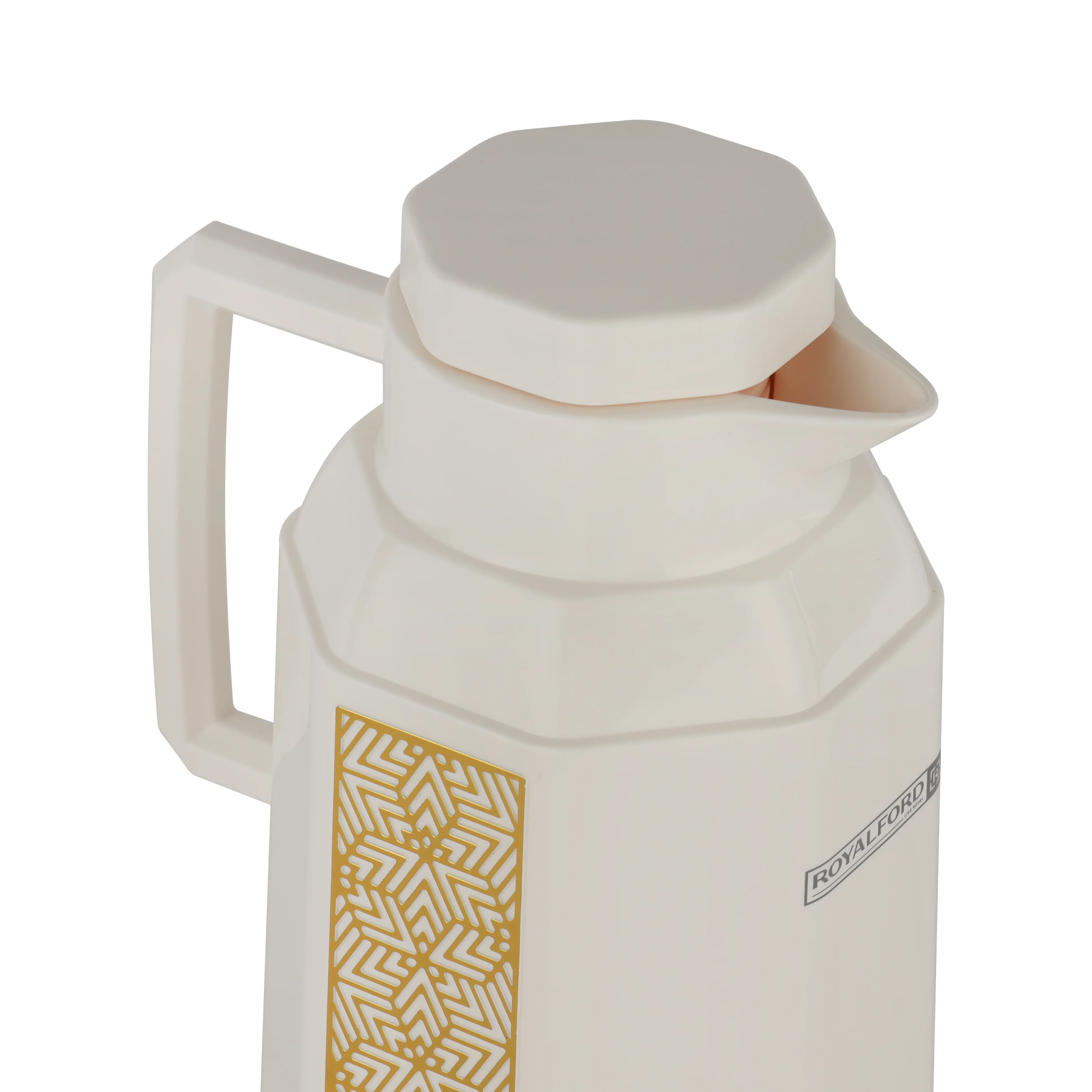 Royalford RF12136 Vacuum Flask | 1.0L | Durable Plastic Body | Hot & Cold Thermos | Asbestos Free| Pink Glass Inner | Leak Resistant Design for Home, Office & Travel Use - Image 6
