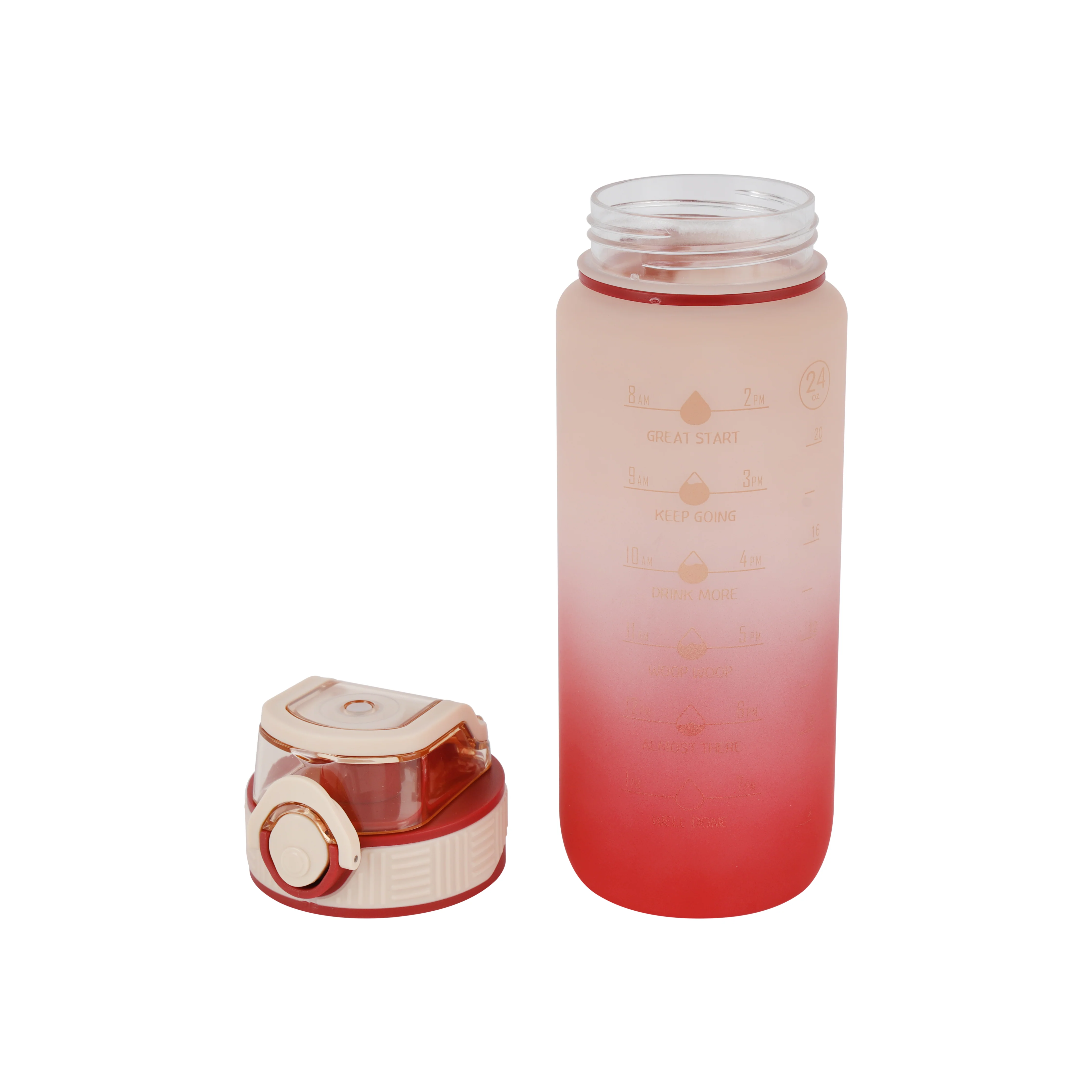 Royalford RF12158 700ml Water Bottle with Sipper & Straw | BPA Free Leak-Proof Flip Lid Drinking Bottle | Odour-Free Portable PP Sports Bottle for School, Gym & Travel - Image 2