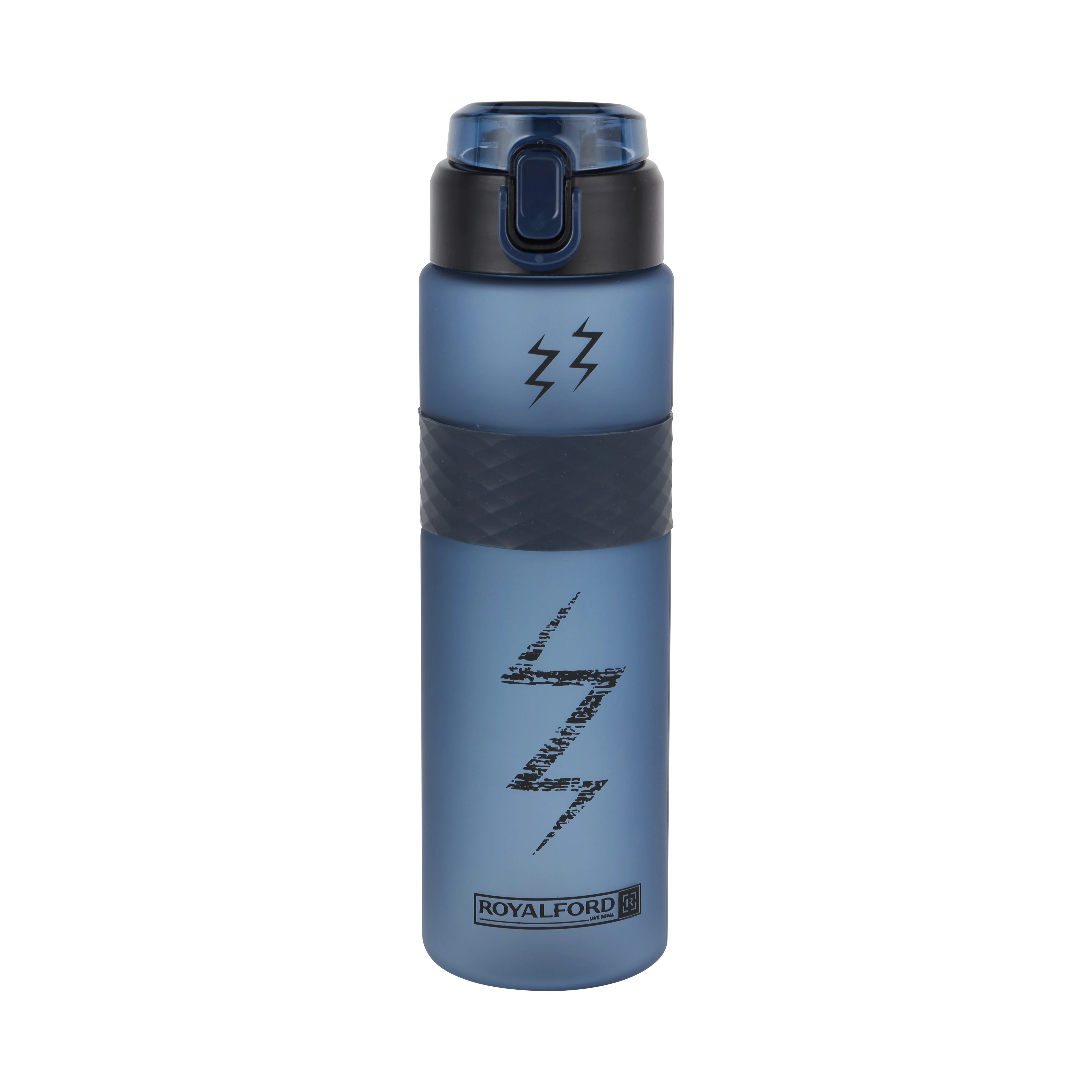 Royalford RF12161 900ml Water Bottle with Silicone Sipper & Straw | BPA Free Leak-Proof Flip Lid Drinking Bottle |  Portable Sports Bottle  for Gym, School & Travel - Image 2