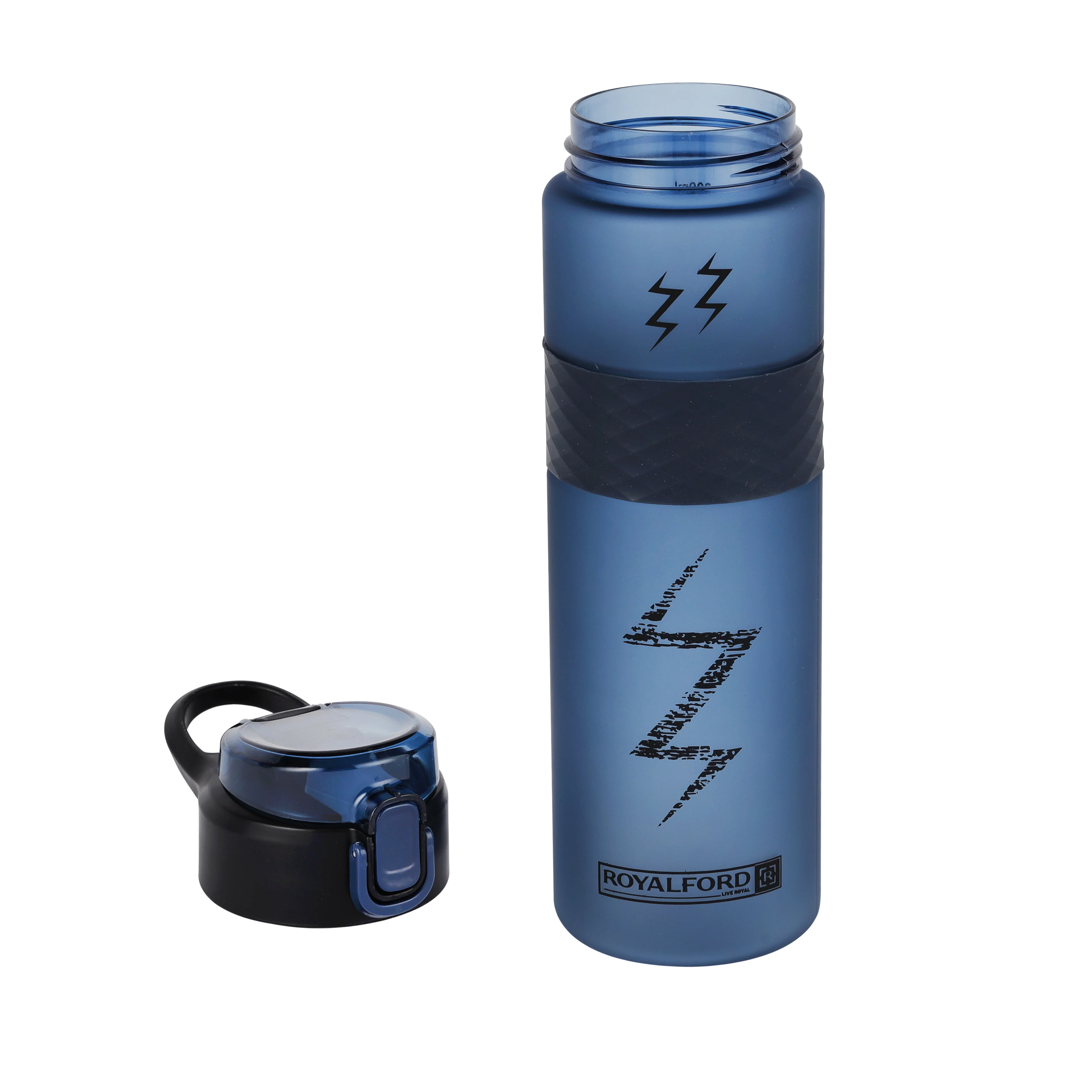 Royalford RF12161 900ml Water Bottle with Silicone Sipper & Straw | BPA Free Leak-Proof Flip Lid Drinking Bottle |  Portable Sports Bottle  for Gym, School & Travel - Image 3