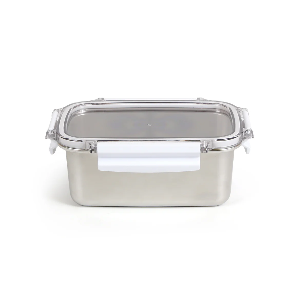 Royalford RF12172 1000ml Stainless Steel Lunch Box | BPA Free Lid | 100% Airtight & Leak-Proof Food Container | 4 Side Lock Clips  | Durable and  Hygienic Design - Image 4