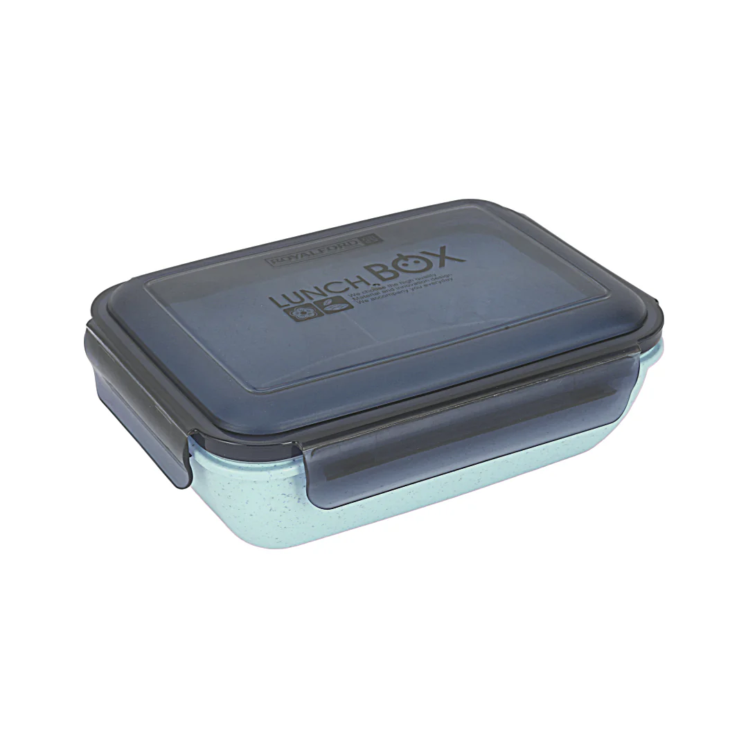 Royalford RF12177 Lunch Box with Water Bottle Set | 800ML Food Container + 500ML Bottle | BPA Free Airtight Leakproof Lunch Box with Spoon for School , Office & Travel - Image 4