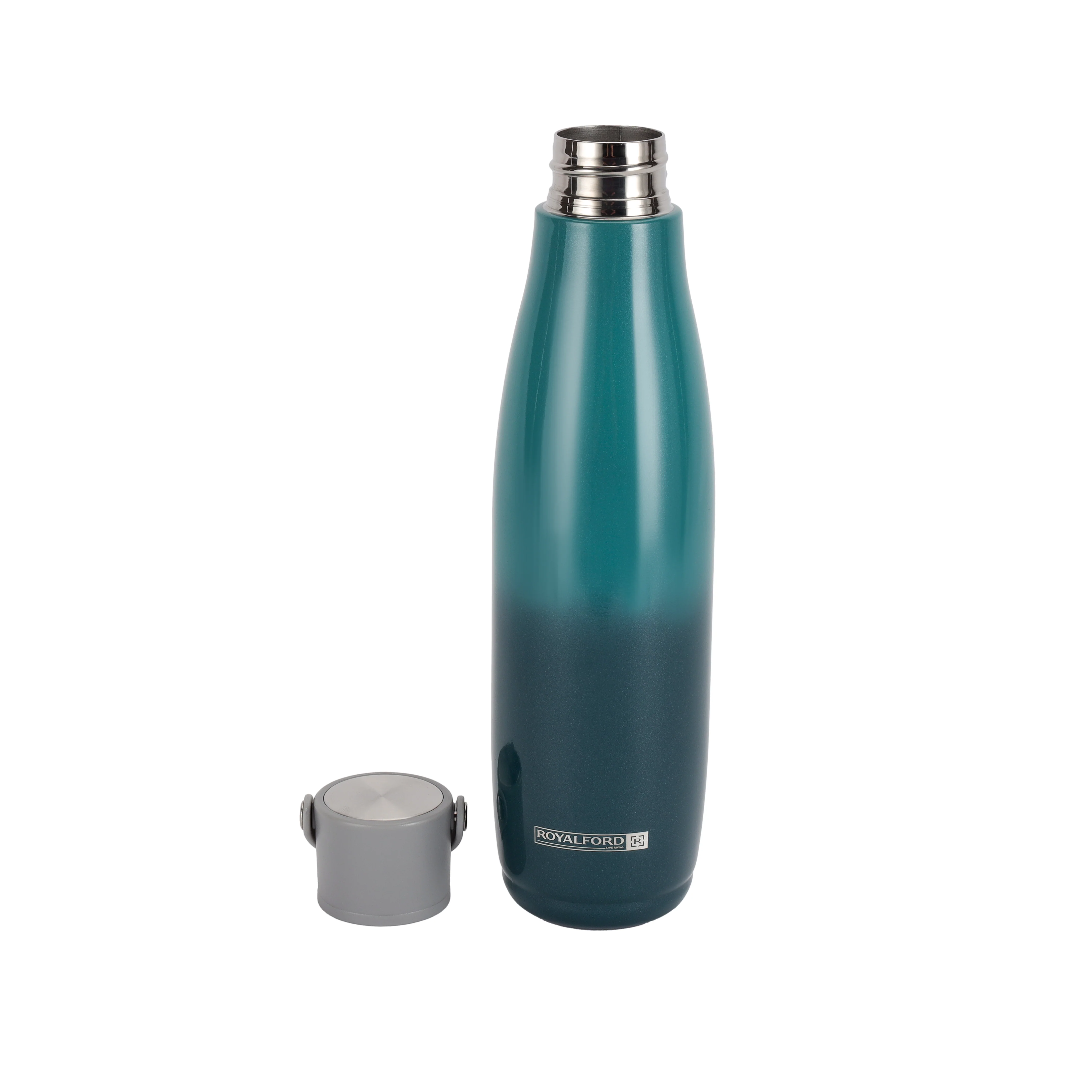Royalford RF12183 700ml SS304 Stainless Steel Vacuum Bottle | Double Wall Insulated Leak Resistant Flask | Hot and Cold Water Bottle | Durable Travel Drink Bottle - Image 2