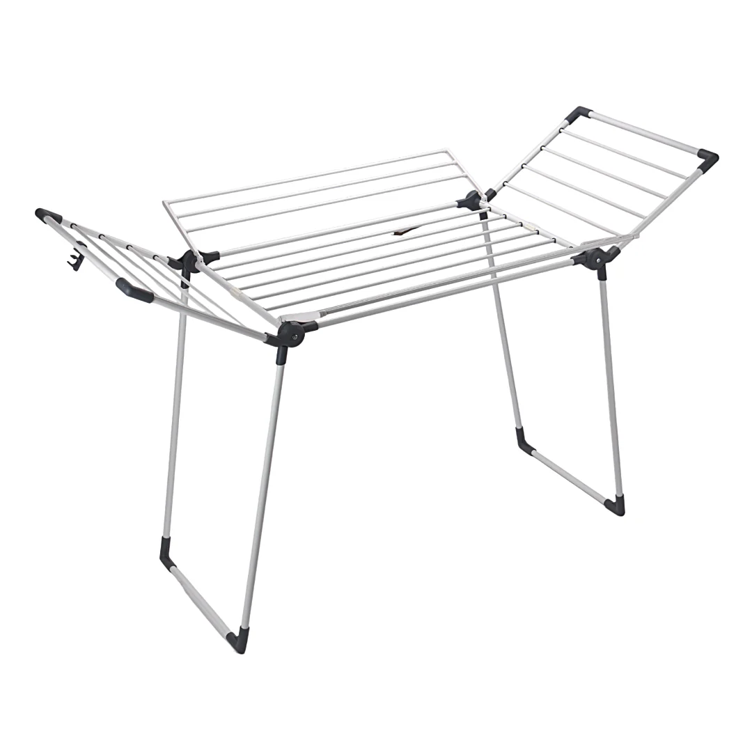 Royalford RF12186 Foldable Cloth Dryer with Side Wings | 20M Drying Space | Carbon Steel Rust-Proof Laundry Drying Rack for Indoor Home Use and Daily Laundry Needs