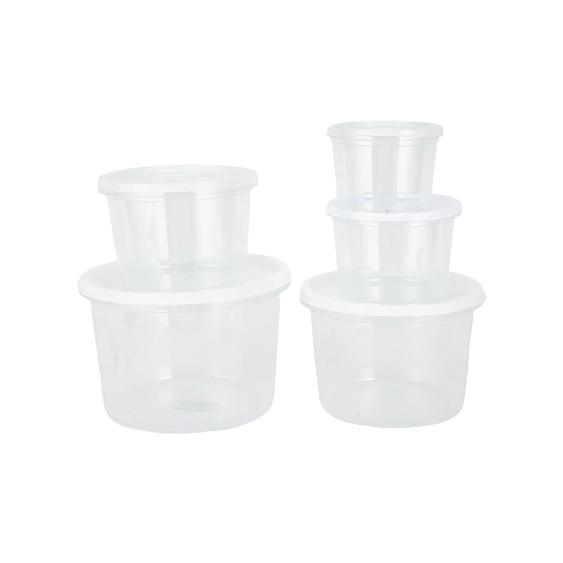 Royalford RF12190 Round Food Storage Container Set 5PCS  |  BPA Free Leakproof Stackable Kitchen Storage Containers with Lids |  Freezer Safe Plastic Food Boxes - Image 2