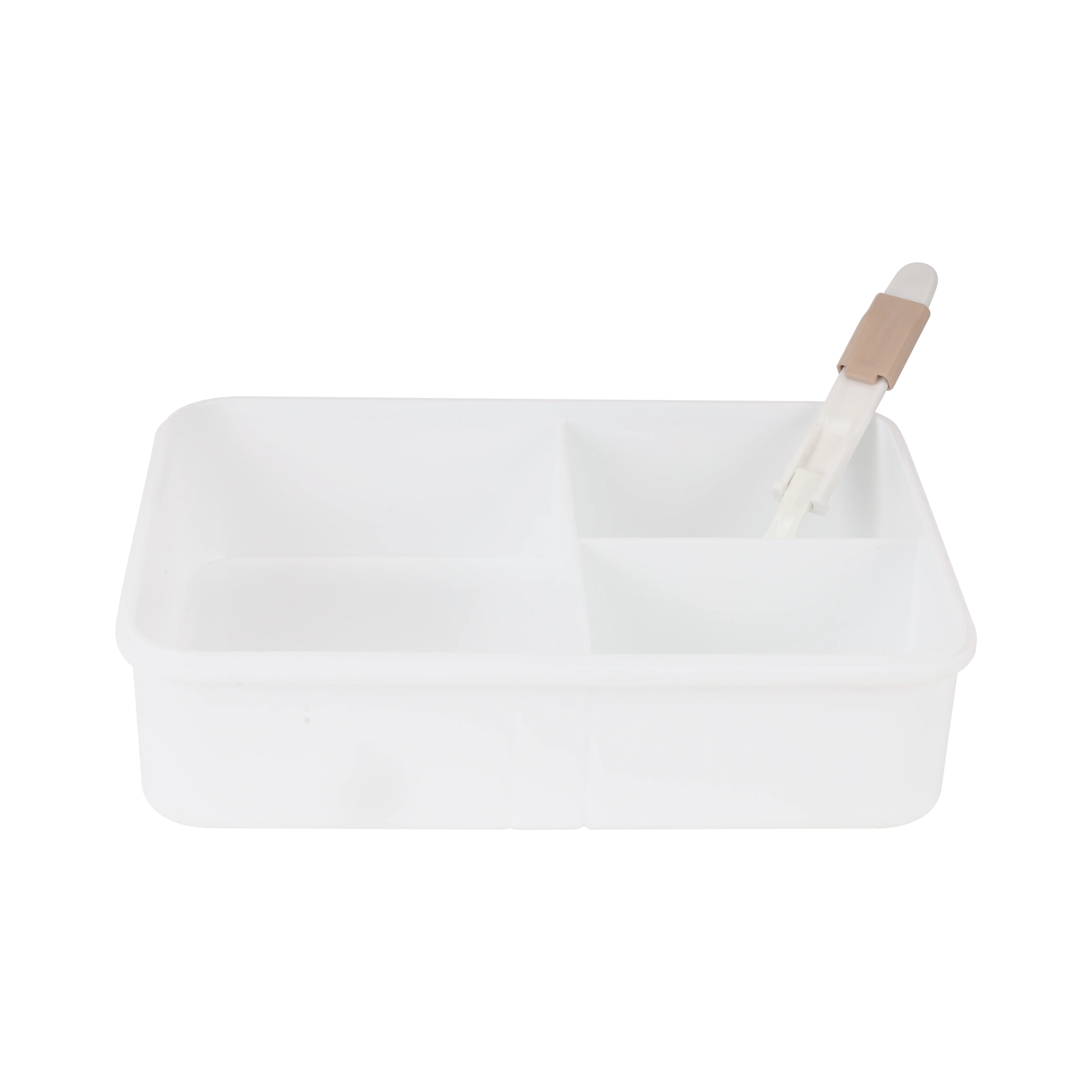 Royalford RF12191 Lunch Box 1600ml| Spoon & Holder 3 Compartment Leak Proof BPA Free Food Grade| PPE Freezer Safe Durable Food Storage Container for Office School Travel| - Image 2