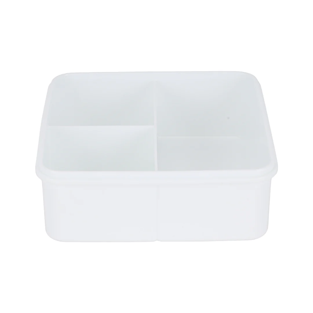 Royalford RF12193 Square Lunch Box 1200ml| Cutlery 3 Compartment Leak Proof BPA Free Food Grade PPE Freezer| Safe Durable Storage Container for Office School Travel Use| - Image 4