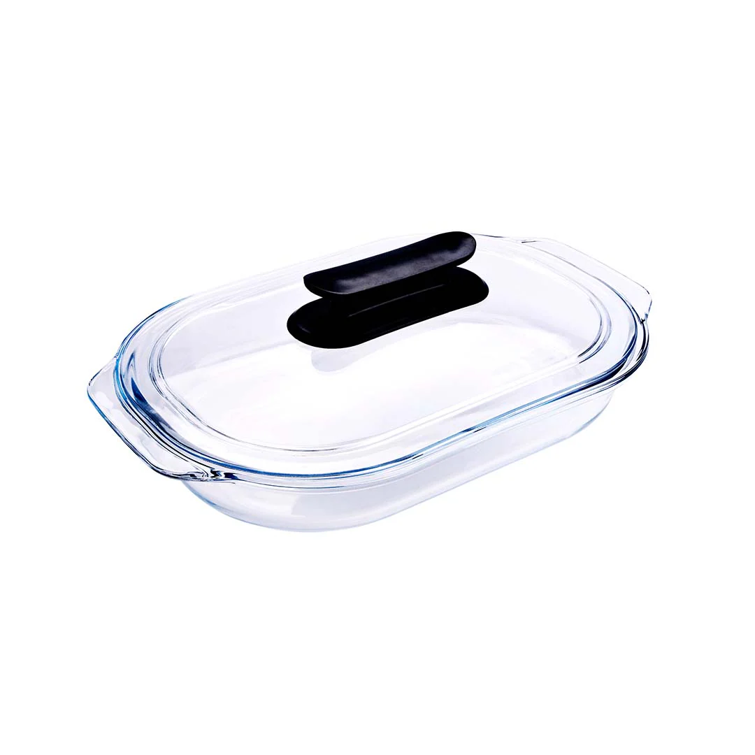 Royalford RF12195 Glass Baking Dish with Lid 3L | Tempered Glass Bake n Serve | Oven Dishwasher & Freezer Safe | BPA & Lead Free |  Ideal for Baking Serving & Storage - Image 3