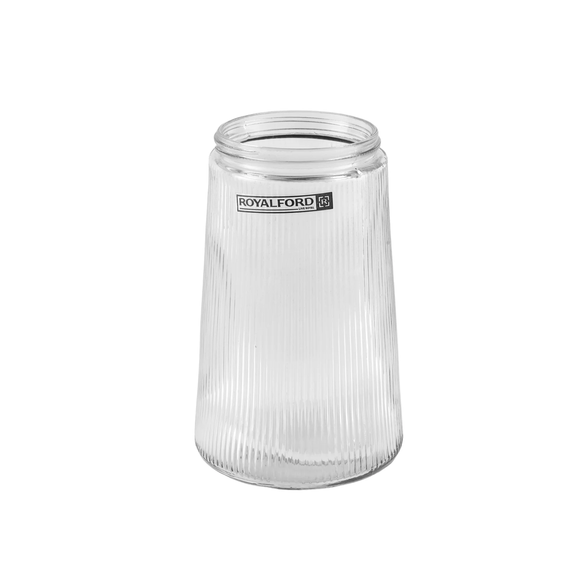 Royalford RF12208 5PC Water Jug & Cups Set | 1200ml Glass Jug and 4x250ml Cups | BPA Free Lead-Free Soda Lime Glass | Heat & Scratch Resistant Beverage Serving Set - Image 5