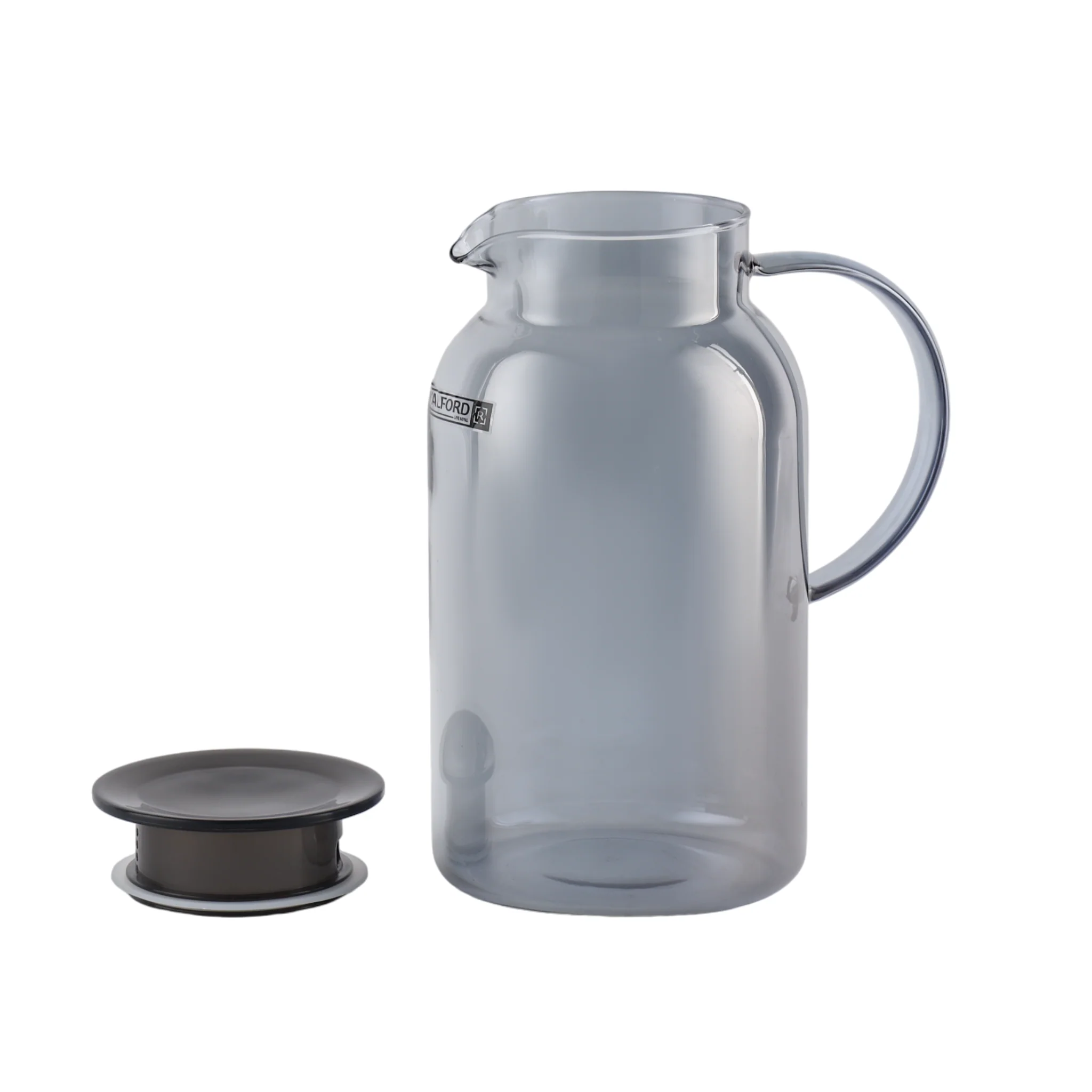 Royalford RF12210 5PC Glass Water Jug & Cups Set with 1800ml Borosilicate Jug | 4 x 260ml Glasses | BPA Free | Heat & Scratch Resistant | Leak Proof Lid | Freezer Safe - Image 3