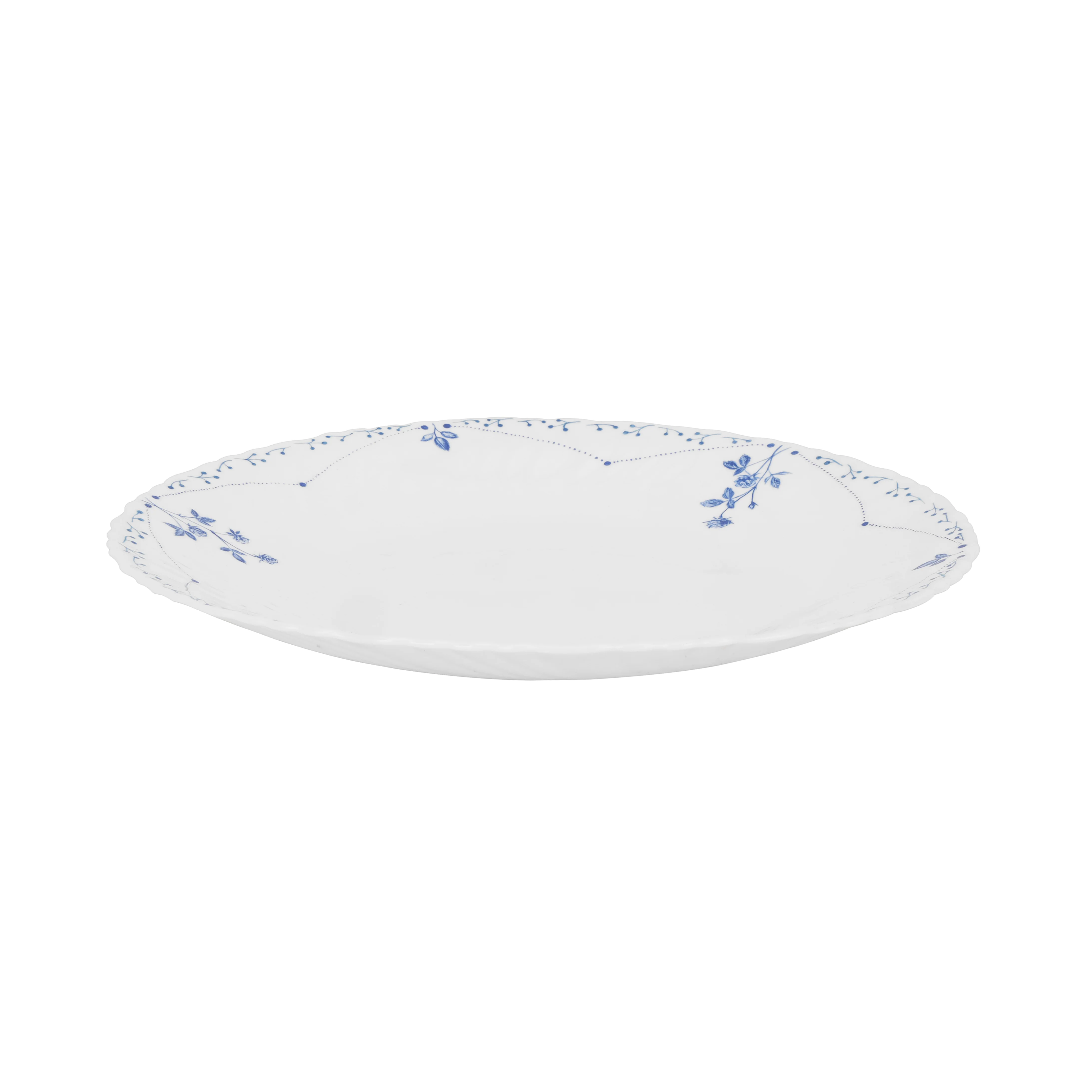 Royalford RF12214 10.5" opalware dinner plate| lightweight and chip-resistant with elegant floral design| microwave and dishwasher safe, ideal for serving meals| - Image 4