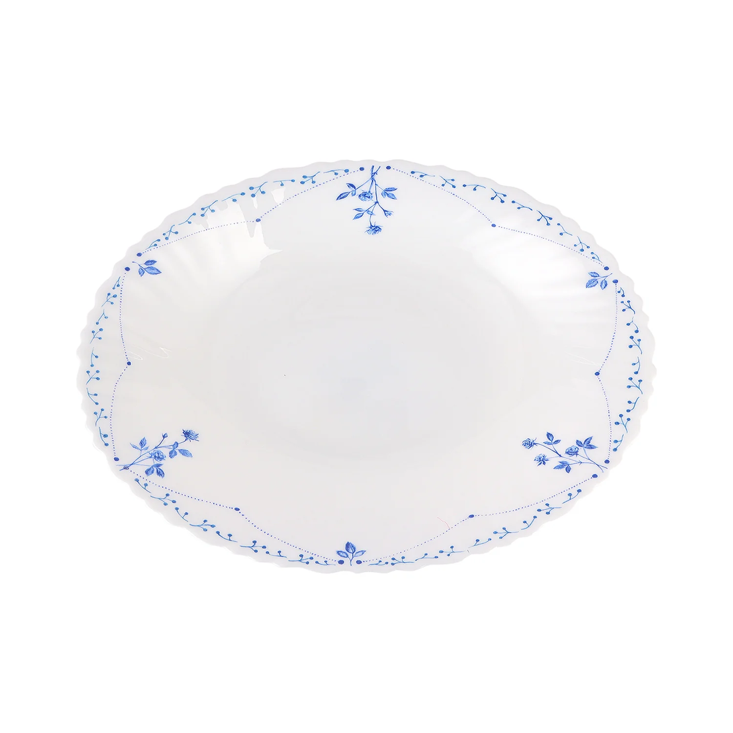 Royalford RF12218 Opalware Oval Plate 14 Inch| Chip Resistant Microwave and Dishwasher Safe Lightweight| Durable White Serving Plate with Elegant Floral Design| - Image 4