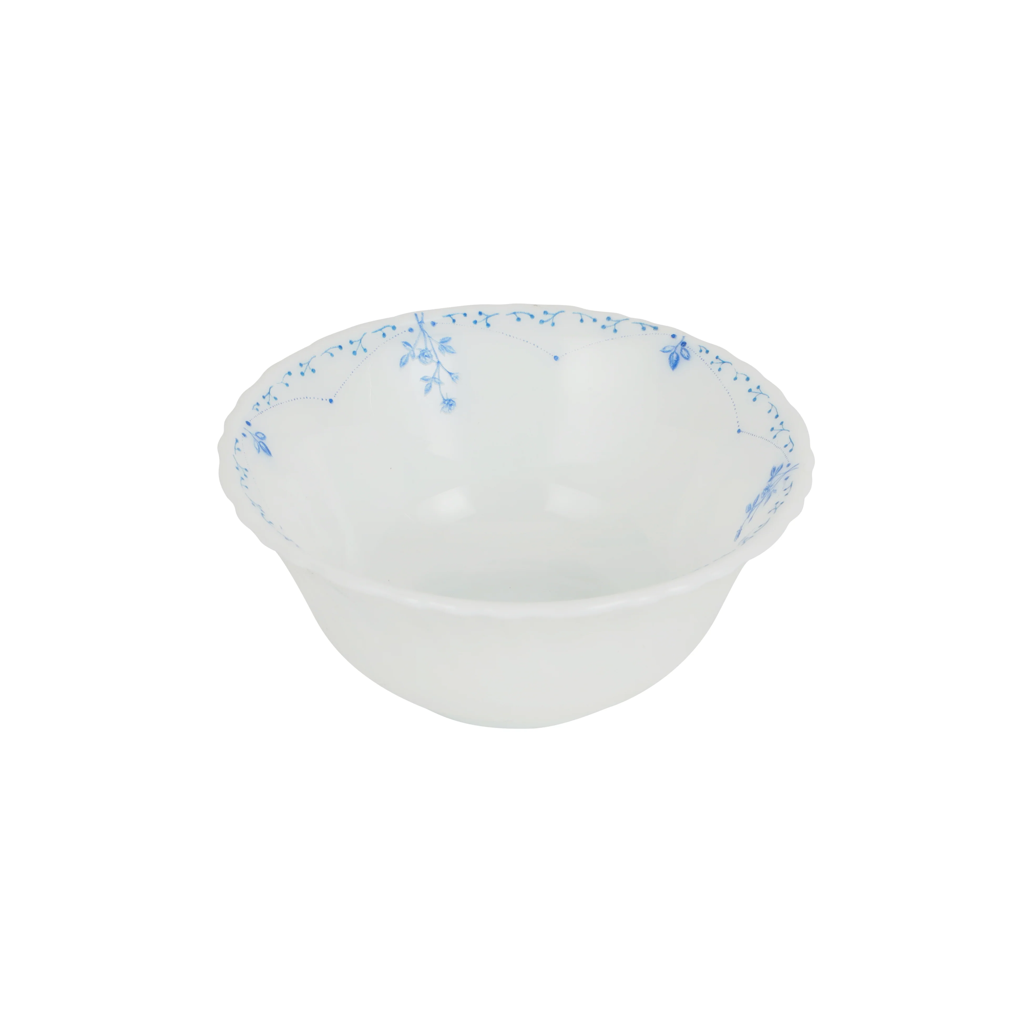 Royalford RF12221 Opalware Soup Bowl |4.5 Inch White Floral Design | Lightweight, Chip Resistant,  Microwave & Dishwasher Safe Serving Bowl | Perfect for Soup & Desserts - Image 2
