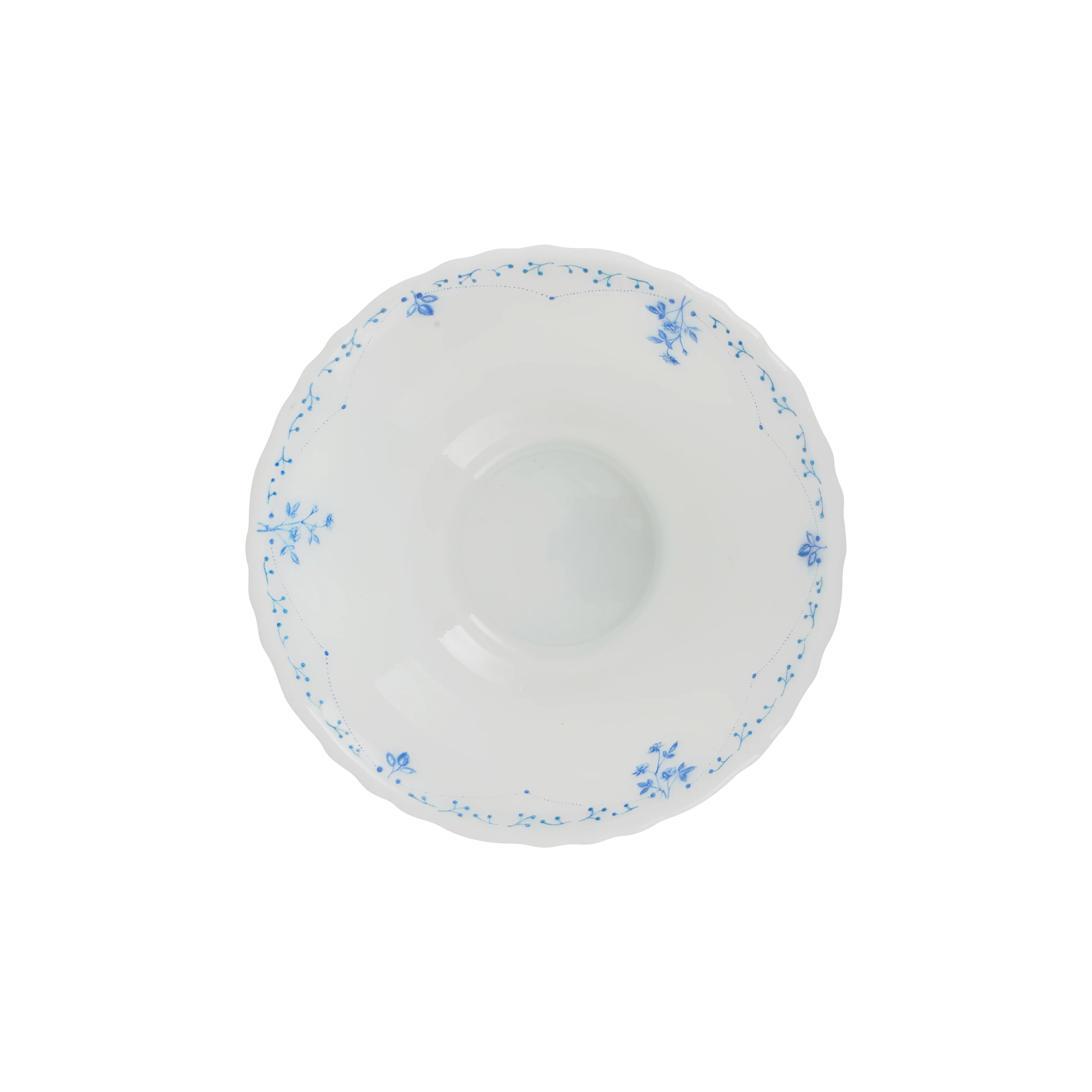 Royalford RF12221 Opalware Soup Bowl |4.5 Inch White Floral Design | Lightweight, Chip Resistant,  Microwave & Dishwasher Safe Serving Bowl | Perfect for Soup & Desserts - Image 4