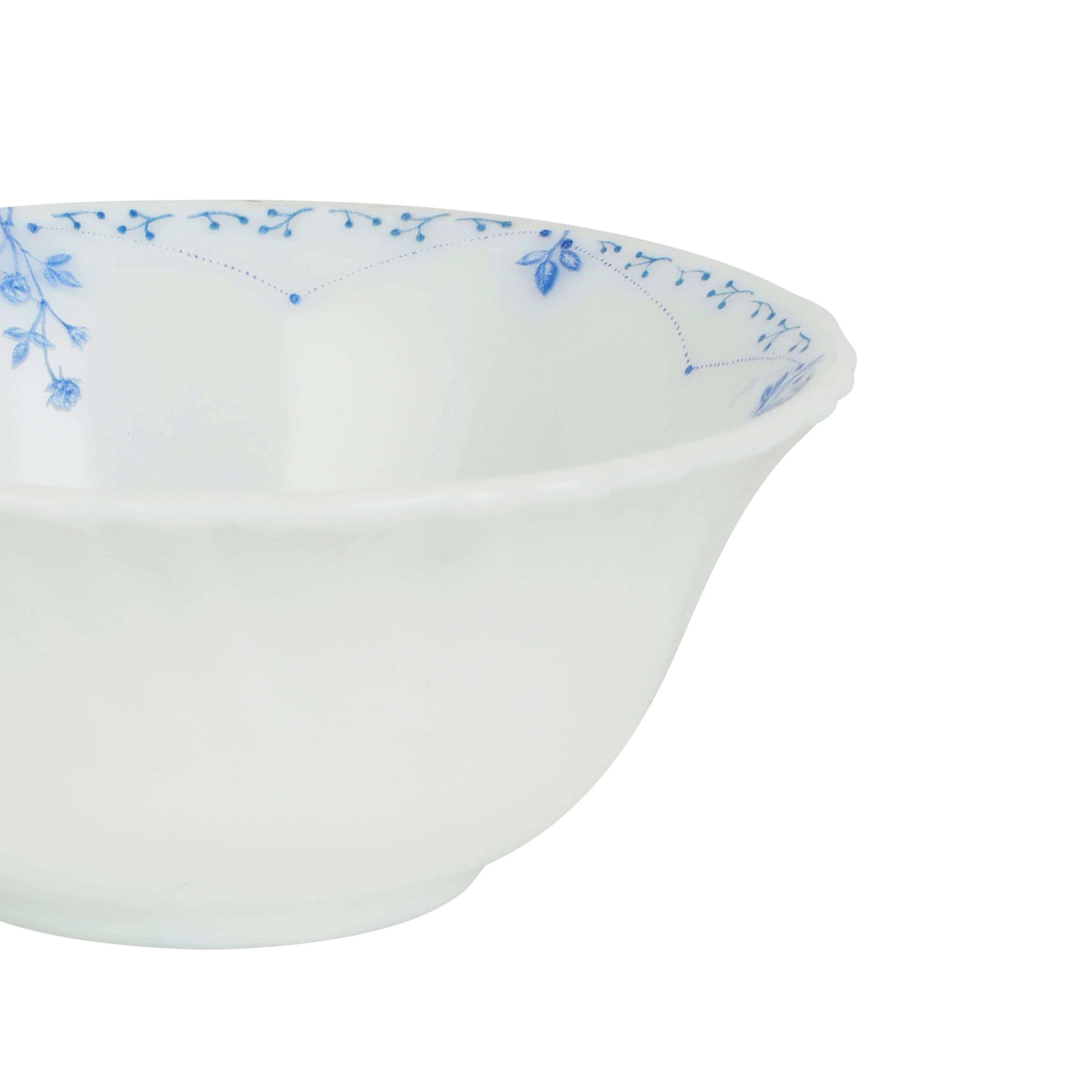Royalford RF12221 Opalware Soup Bowl |4.5 Inch White Floral Design | Lightweight, Chip Resistant,  Microwave & Dishwasher Safe Serving Bowl | Perfect for Soup & Desserts - Image 5