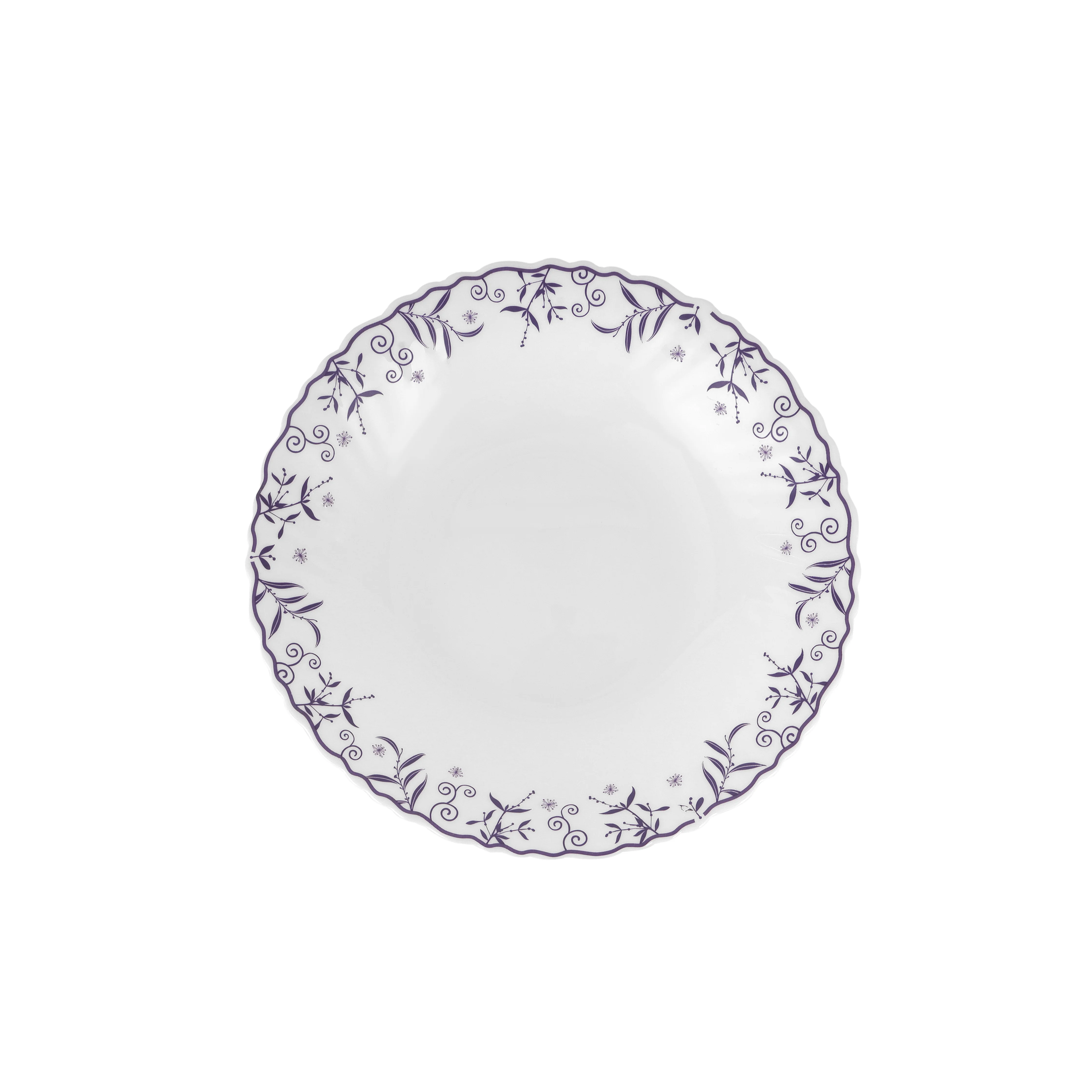 Royalford RF12232 Opalware Soup Plate | 8.5 Inch Lightweight, Chip Resistant, Microwave & Dishwasher Safe Design | Durable Plate for Soup, Curry and Pasta Serving - Image 2