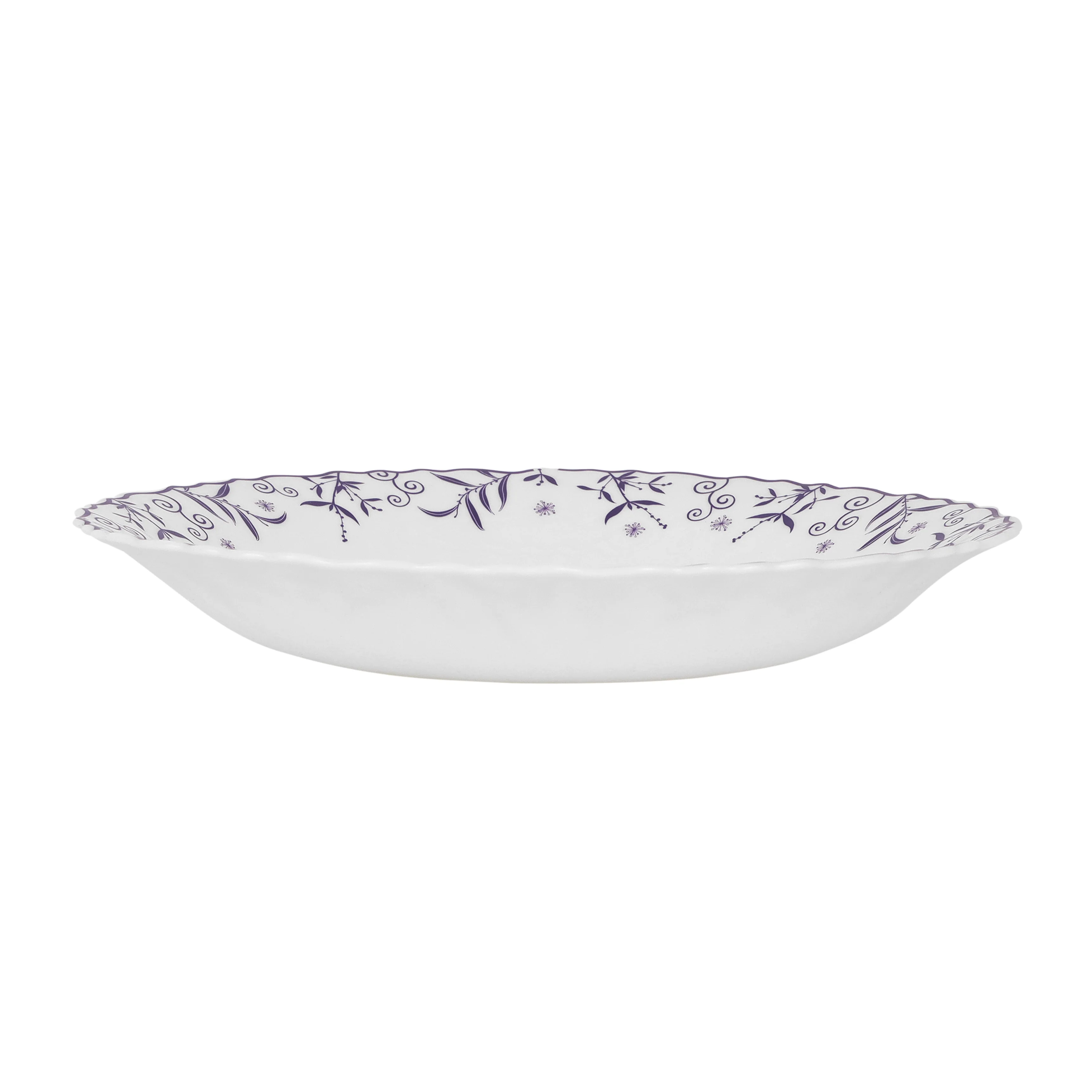 Royalford RF12232 Opalware Soup Plate | 8.5 Inch Lightweight, Chip Resistant, Microwave & Dishwasher Safe Design | Durable Plate for Soup, Curry and Pasta Serving - Image 3