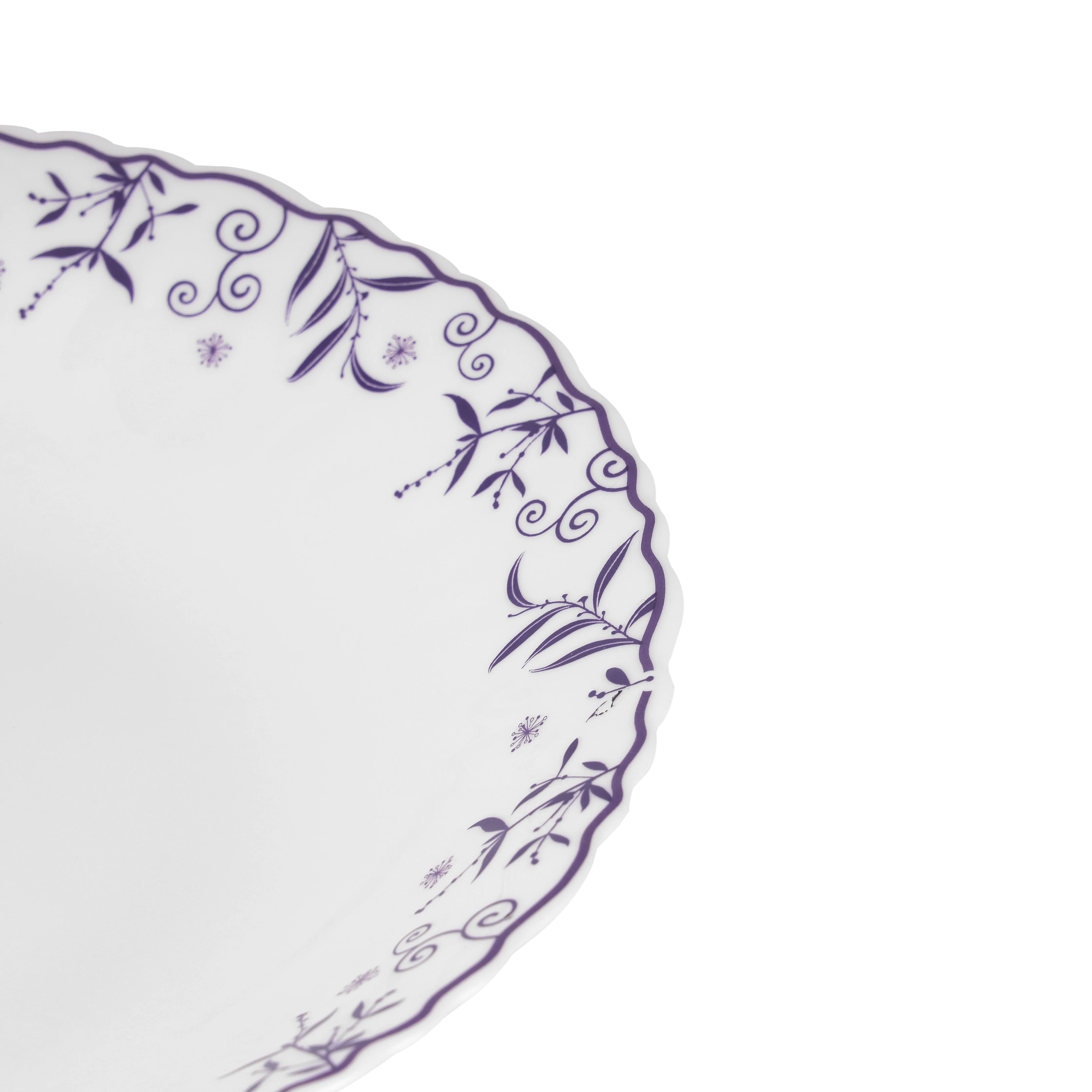 Royalford RF12232 Opalware Soup Plate | 8.5 Inch Lightweight, Chip Resistant, Microwave & Dishwasher Safe Design | Durable Plate for Soup, Curry and Pasta Serving - Image 5