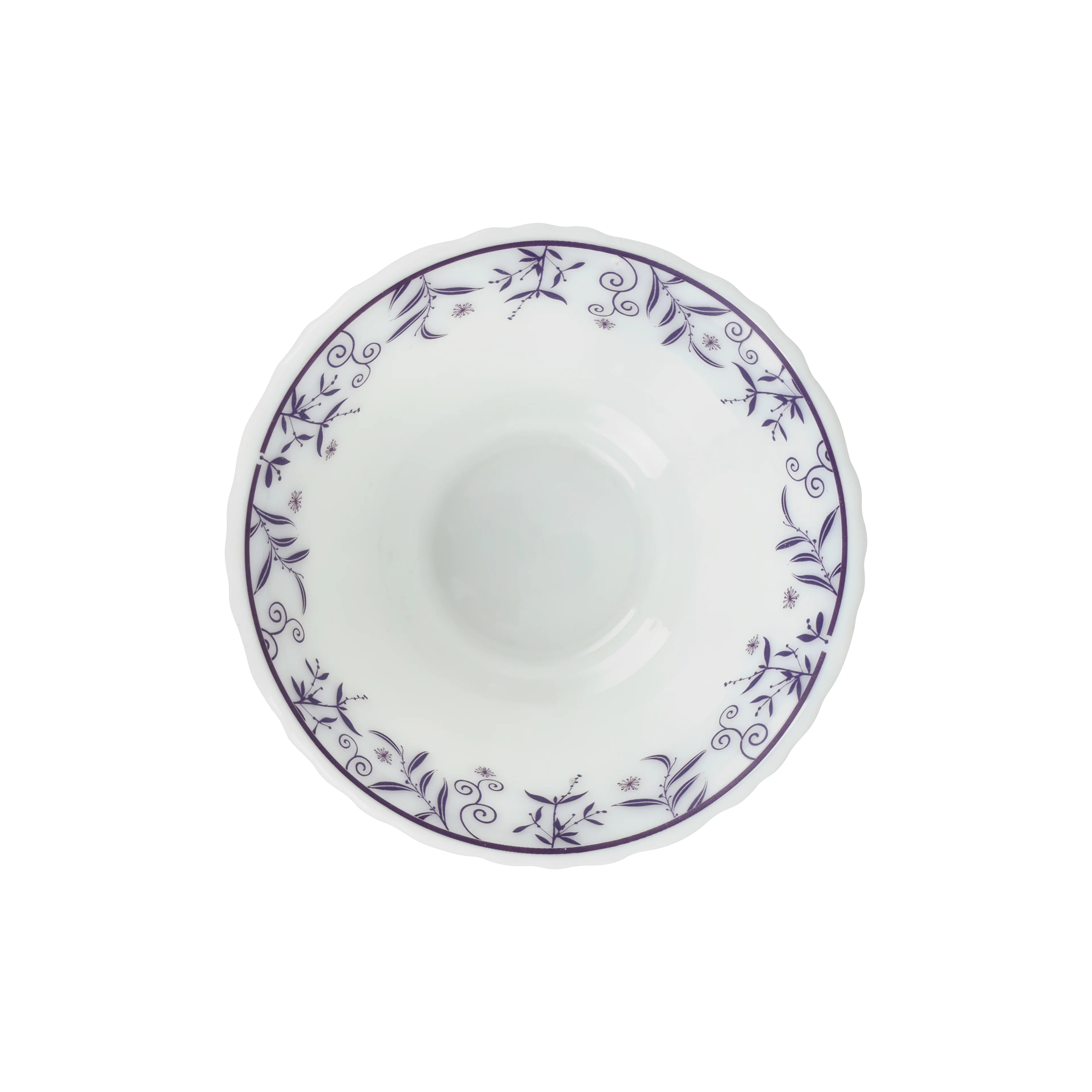 Royalford RF12237 Opalware Soup Bowl | 4.5 Inch White Floral Design | Lightweight, Chip Resistant,  Microwave & Dishwasher Safe | Serving Bowl for Soup & Dessert - Image 3
