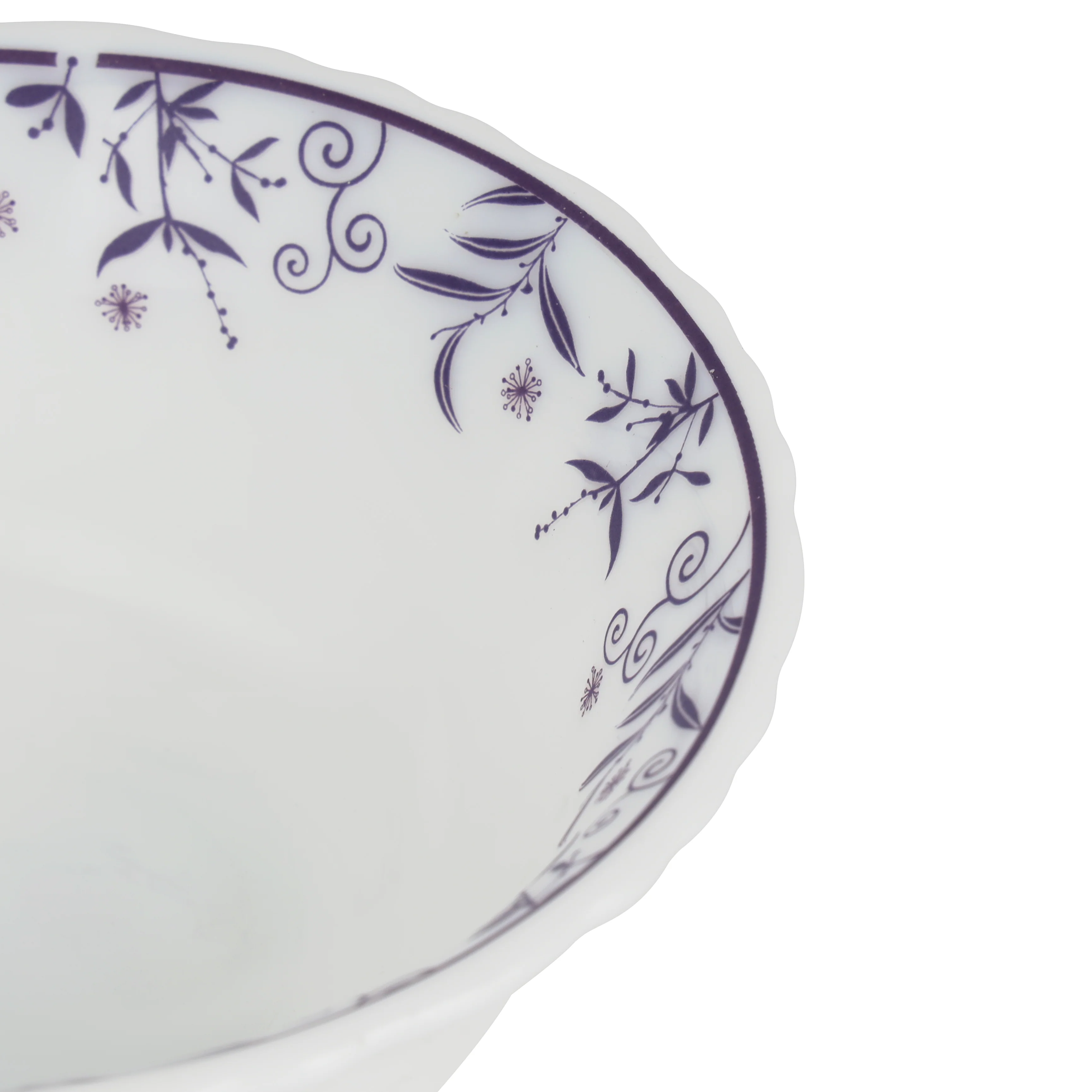 Royalford RF12237 Opalware Soup Bowl | 4.5 Inch White Floral Design | Lightweight, Chip Resistant,  Microwave & Dishwasher Safe | Serving Bowl for Soup & Dessert - Image 5
