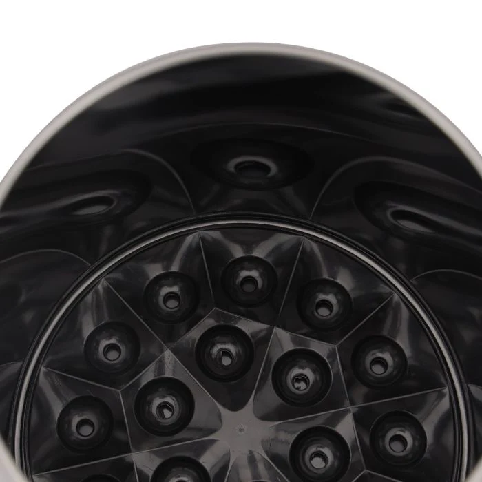 Royalford RF12241 Stainless Steel Utensils Holder | 3 Compartment Design | Rotating Base, Drain Hole, Detachable Parts | Space-Saving Kitchen Organizer for Home Use - Image 6
