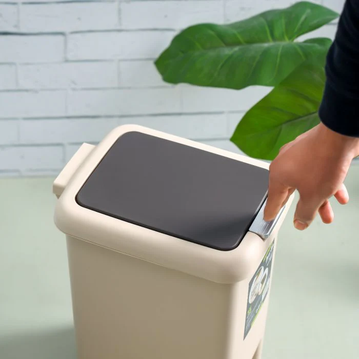 Royalford RF12248 10L Premium Plastic Dust Bin | Compact Space-Saving Design |Durable Build & Easy Everyday Waste Disposal | Swing Lid for Home, Kitchen & Office Use - Image 4