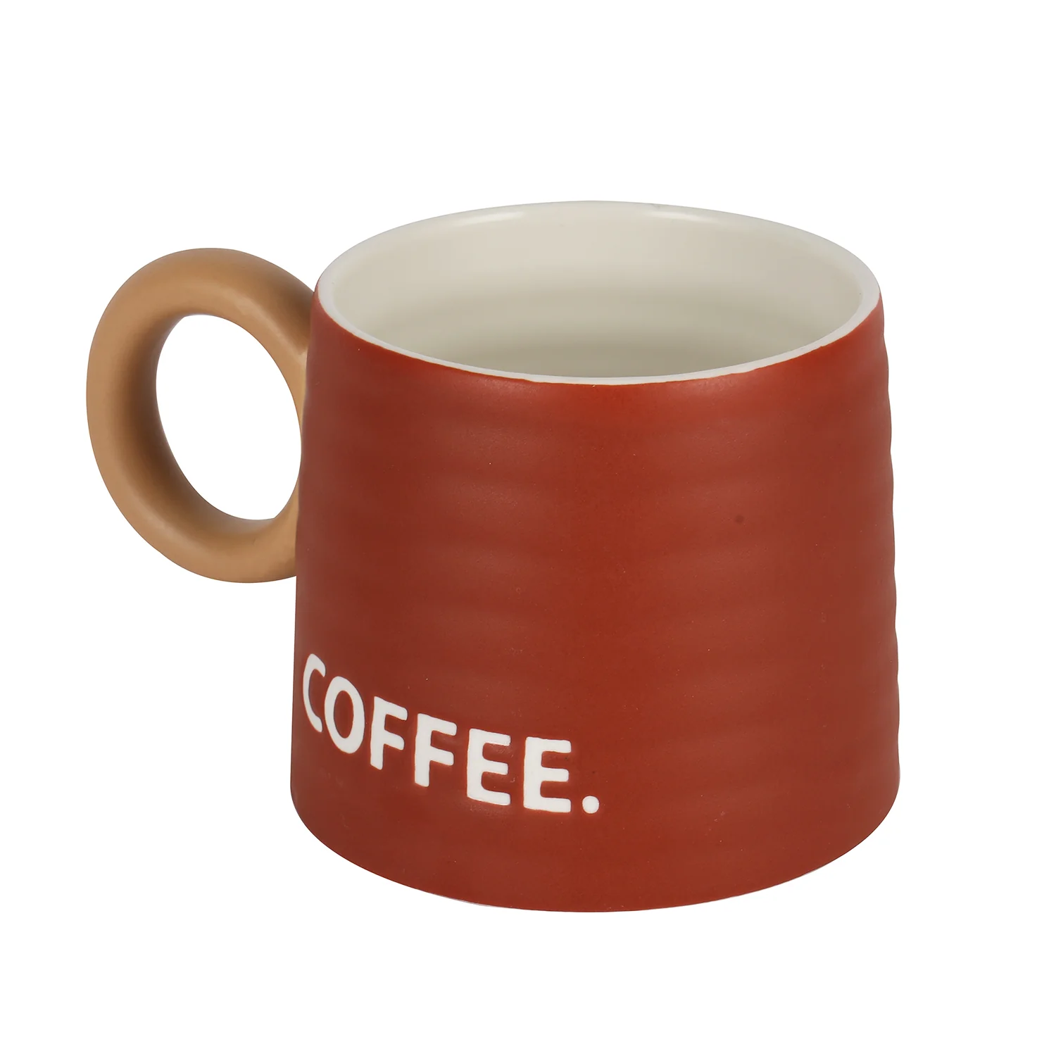 Royalford RF12290 13oz New Bone Mug | 385ml Capacity| Food-Safe Ceramic Coffee & Tea Mug | Sturdy Handle | Odourless Finish | Stylish Printed Design for Home and Office - Image 3