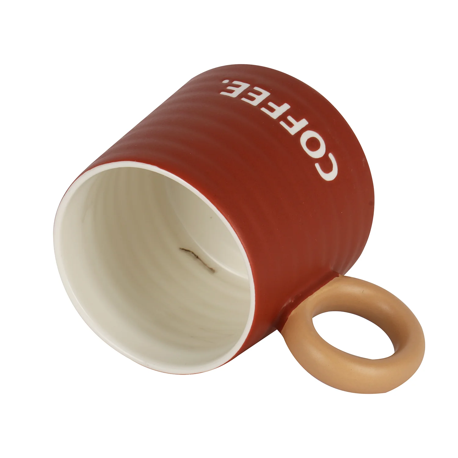Royalford RF12290 13oz New Bone Mug | 385ml Capacity| Food-Safe Ceramic Coffee & Tea Mug | Sturdy Handle | Odourless Finish | Stylish Printed Design for Home and Office - Image 4