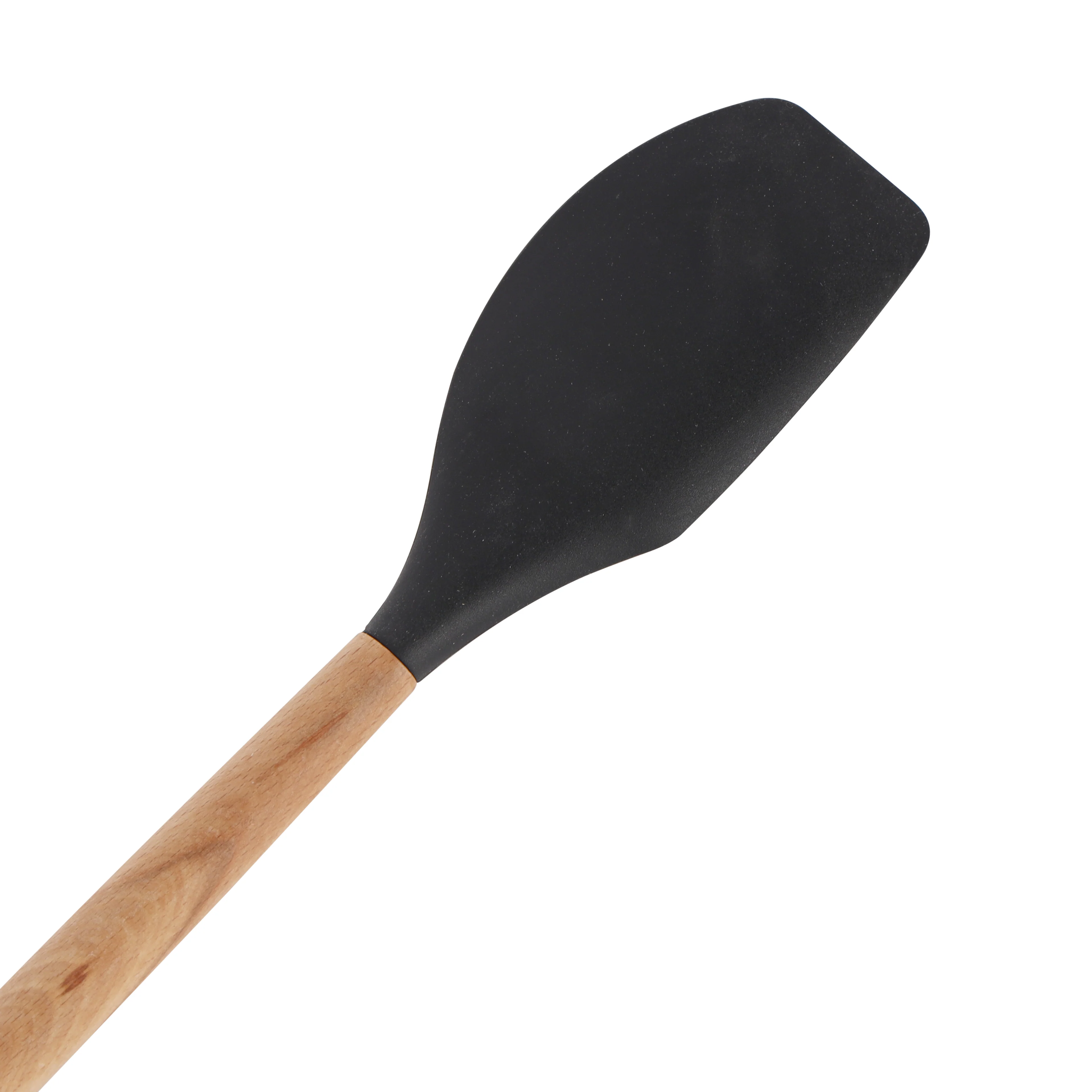 Royalford RF12319 2PC Silicone Kitchen Tools Set | Wooden Handle | BPA Free Food Grade Silicone Spatula Scraper & Oil Brush | Non Stick Safe Cooking Baking  Utensils Set - Image 5