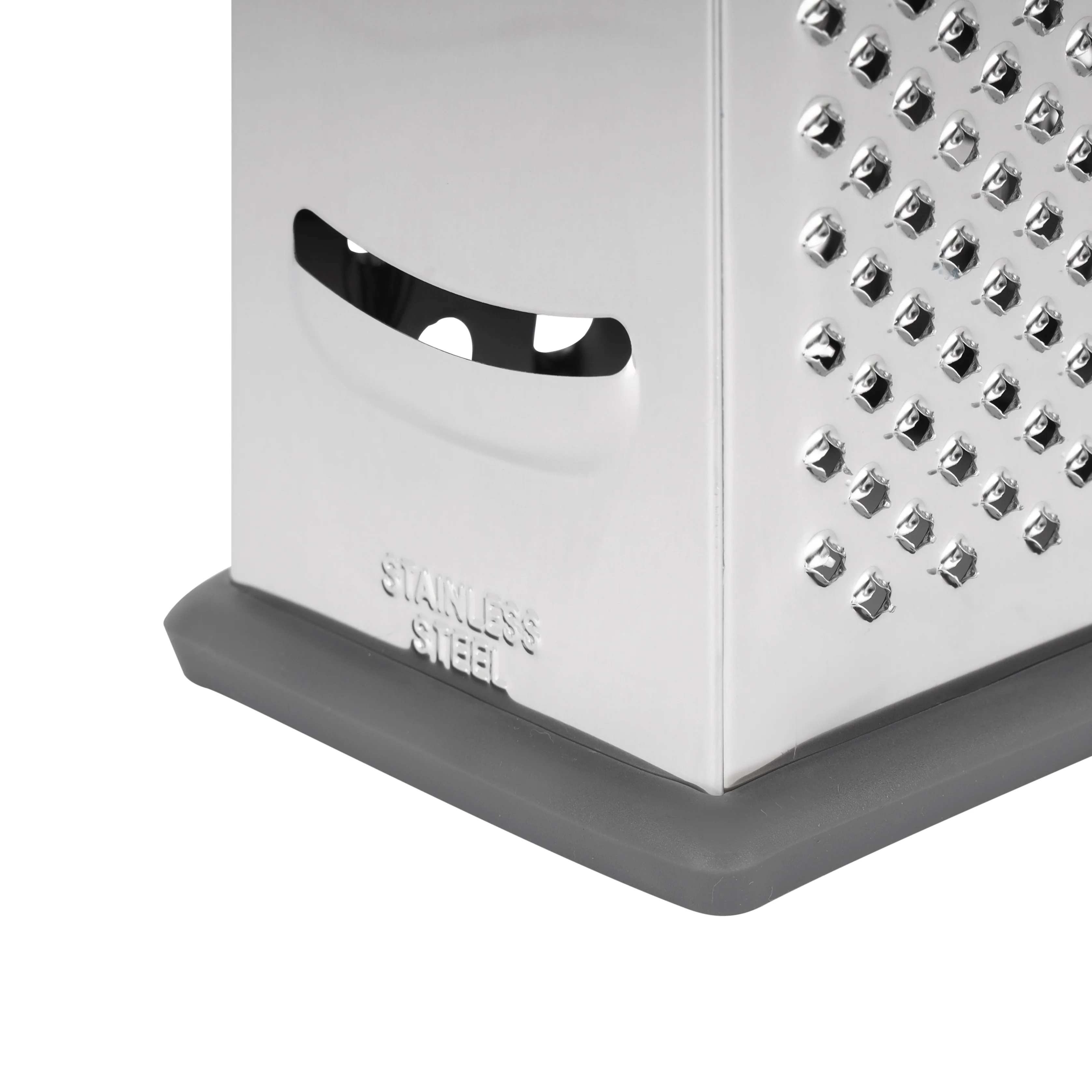 Royalford RF12344 4-Sided Stainless Steel Grater| ultra-sharp blades & ergonomic handle, non-slip base| Multi-function kitchen tool, slicing, shredding & grating easily| - Image 5