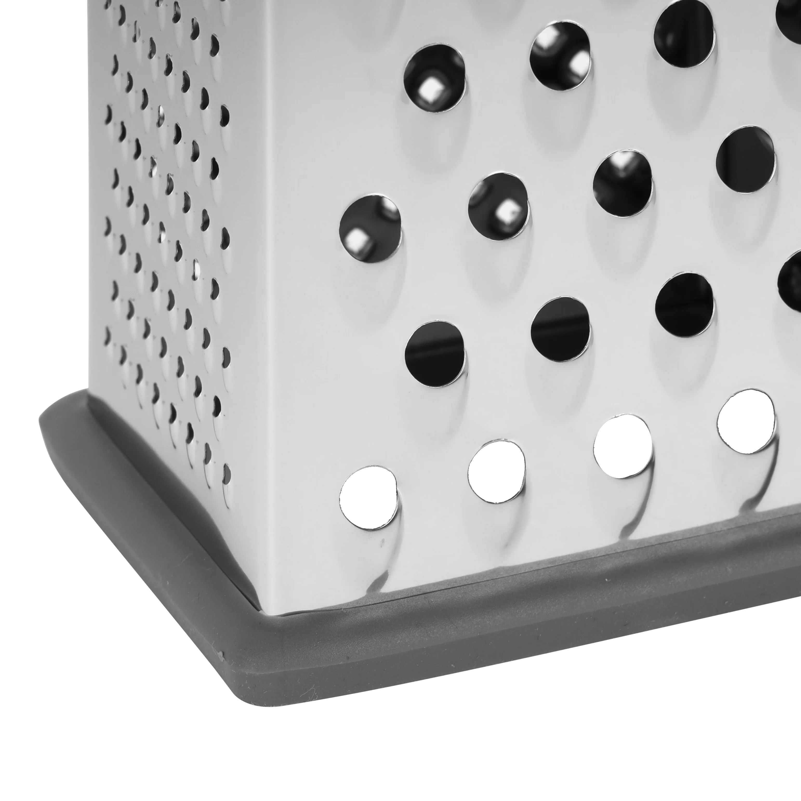 Royalford RF12345 4-Sided Stainless Steel Grater| ultra-sharp blades, durable ABS handle and non-slip TPR base| Ideal for slicing, shredding, and grating with precision| - Image 5