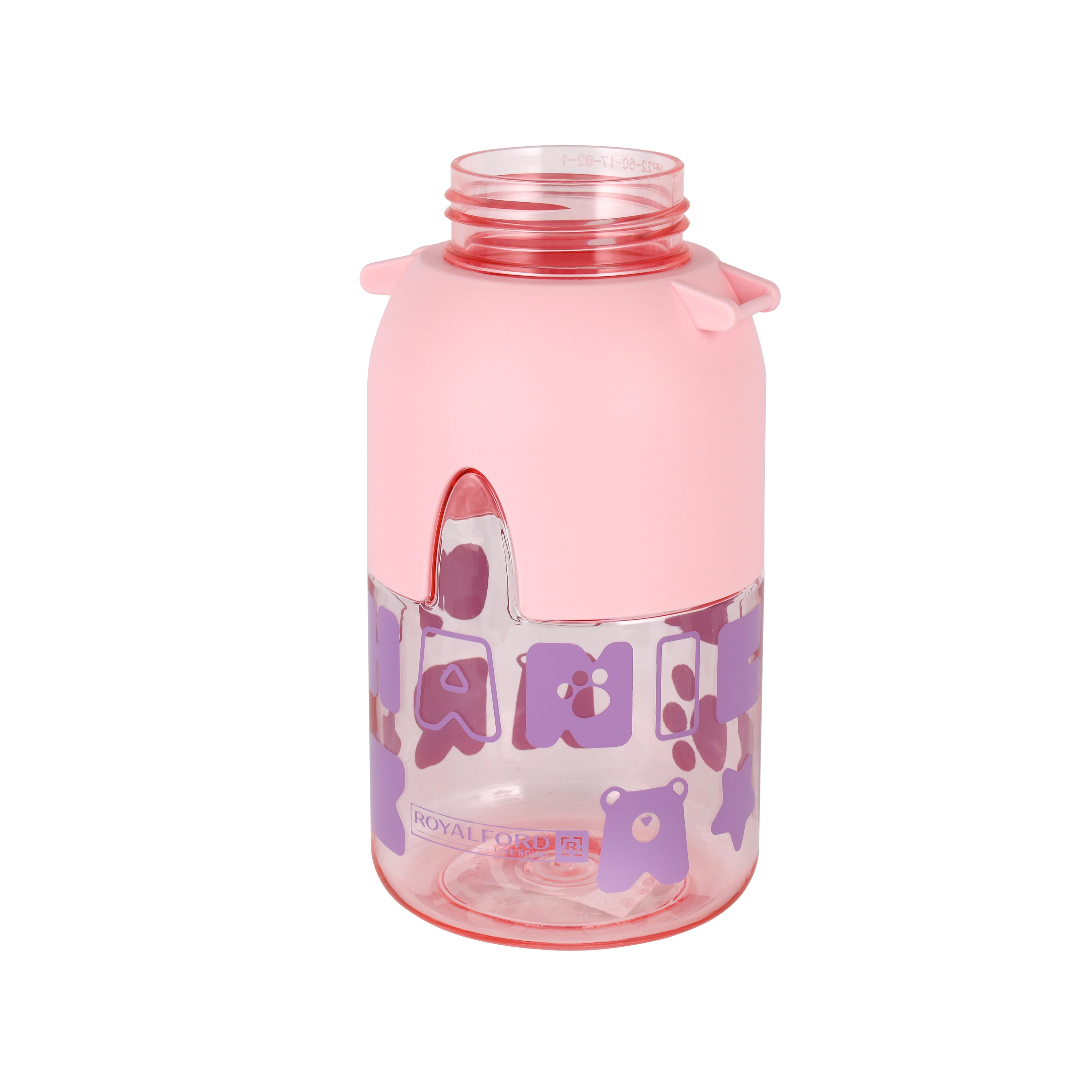 Royalford RF12405 Kids Water Bottle 780ml | BPA-Free | Leak-Proof Cute Bear Design Plastic Water Bottle | Carry Strap Safe Non-Toxic Drinking Bottle for School & Travel - Image 4