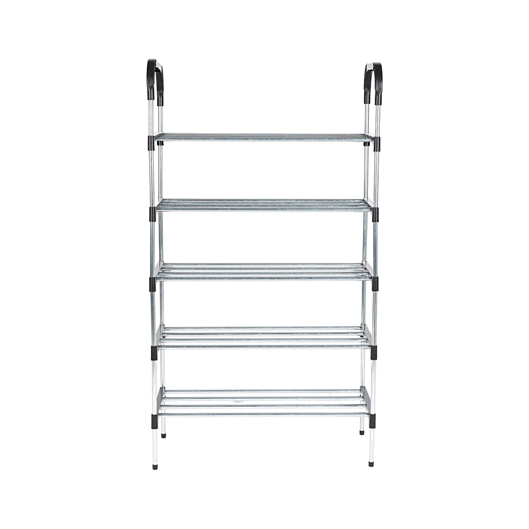 Royalford RF12422 5-Tier Shoe Rack | Durable Iron Frame with High-Quality PP Connectors | Space-Saving Multi-Layer Storage Shelf for Shoes| Lightweight| Easy to Assemble - Image 4