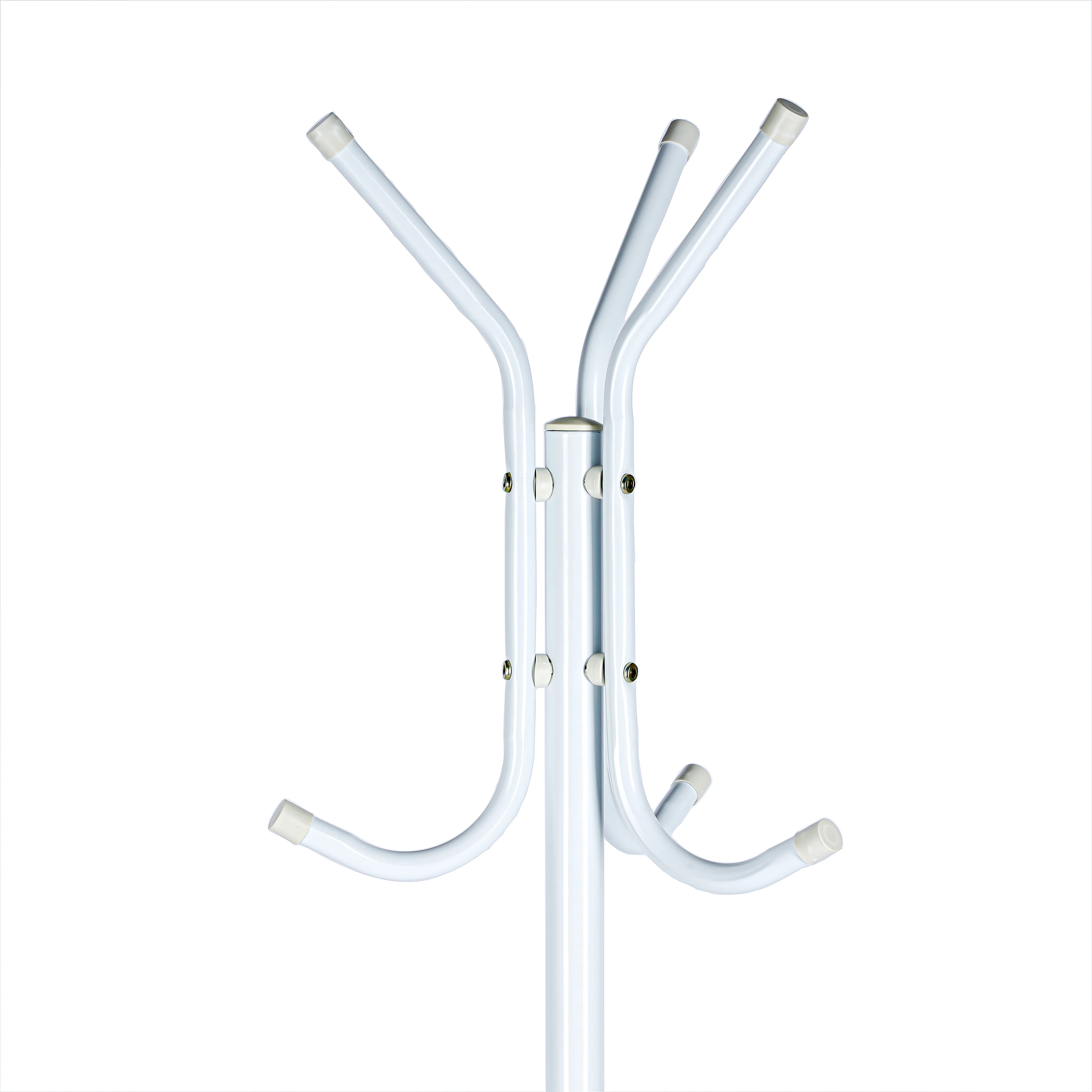 Royalford RF12430 Clothes Hanger Stand with 8 Hooks | Heavy Duty Metal Coat Rack | Stable Tripod Base | Capped Hooks & Anti-Slip Floor Protection for Home & Office Use - Image 3