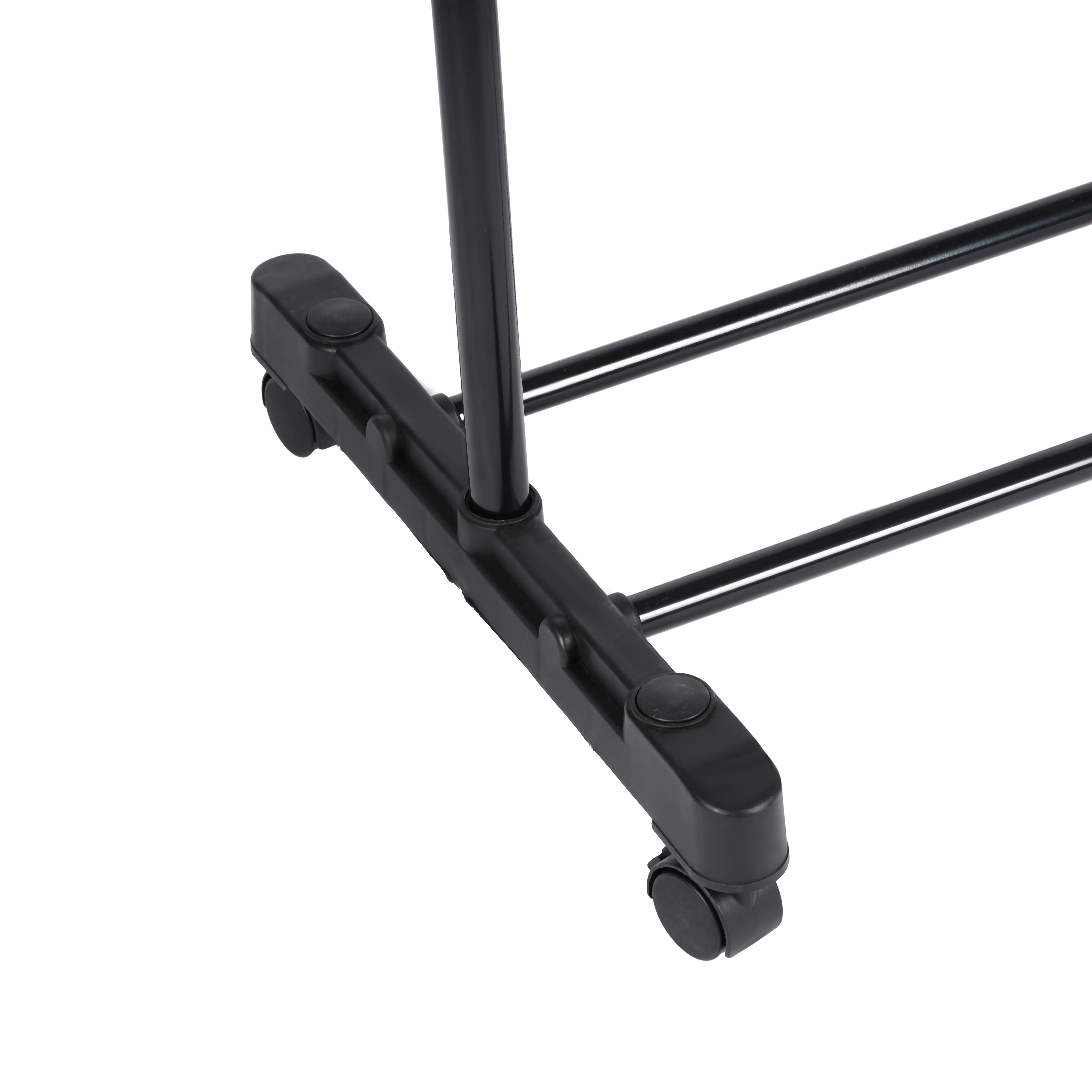 Royalford RF12432 Extendable Garment Rack with Wheels | Single Rod Adjustable Clothes Rail up to 155cm Height |Portable Clothing Stand for Bedroom, Laundry & Boutique Use - Image 4
