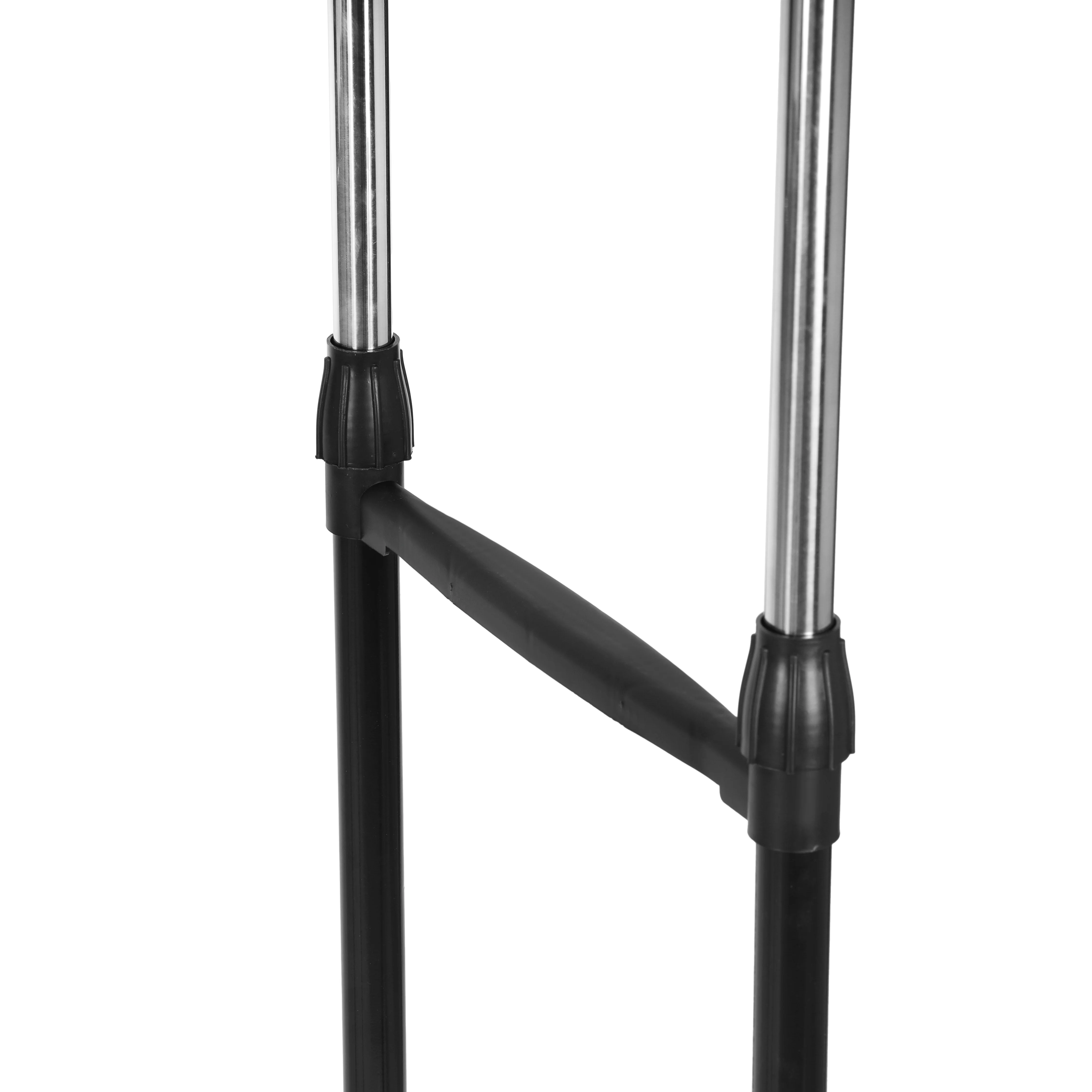Royalford RF12433 Extendable Double Rod Garment Rack with Wheels | Adjustable Height | Portable Clothes Hanging Stand for Bedroom, Laundry, Room and Retail Display Use - Image 5