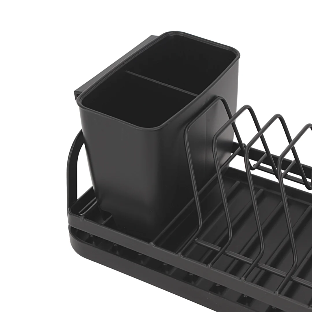 Royalford RF12445 Dinky Dish Rack with Cutlery Holder & Drain Board | Compact 8 Plate Capacity | Space Saving Kitchen Countertop Organizer | Durable Iron Construction - Image 6