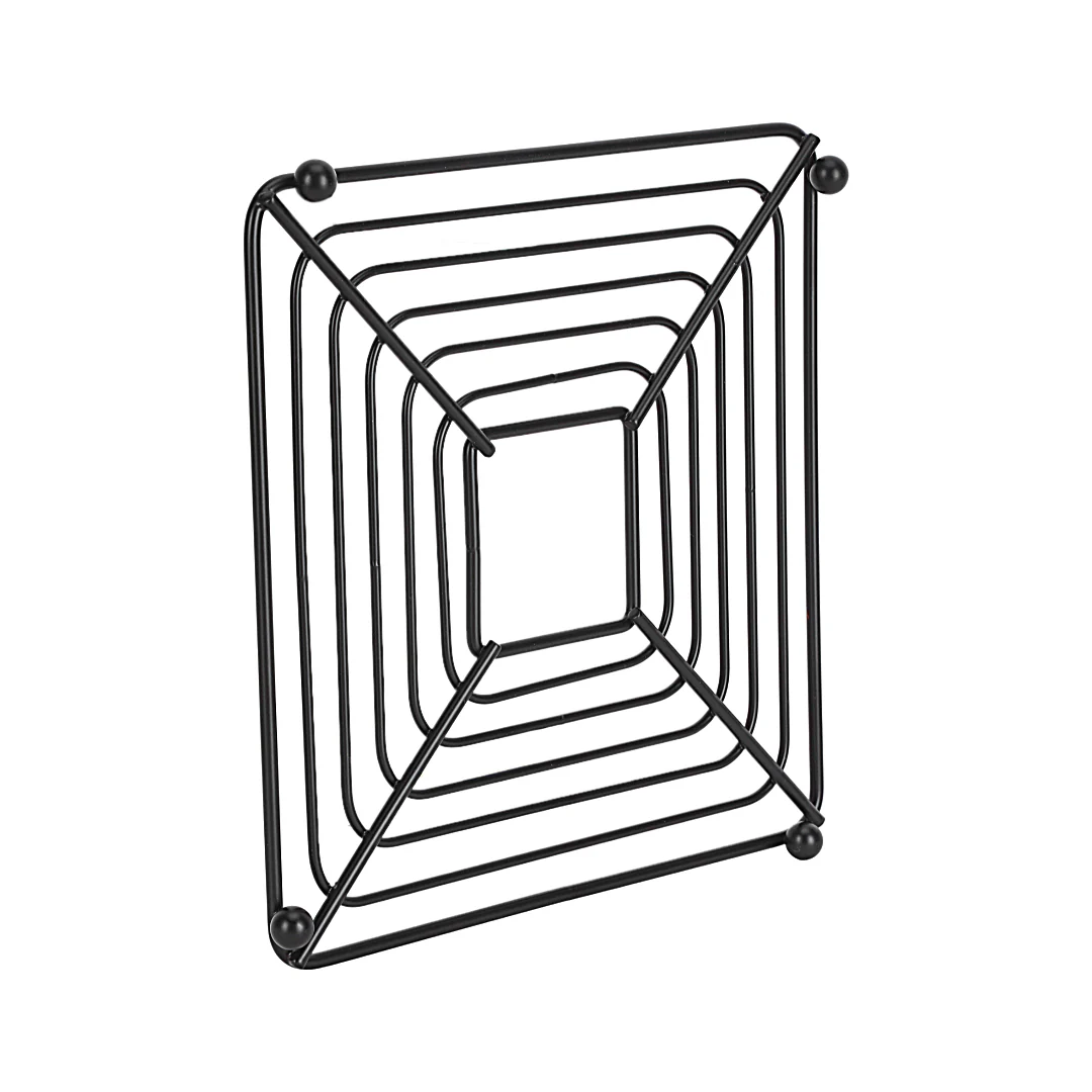 Royalford RF12448 Iron Trivet 18CM square stand| heavy-duty heat-resistant iron design protects countertops and tables| ideal for hot pots, cooking, steaming | - Image 4