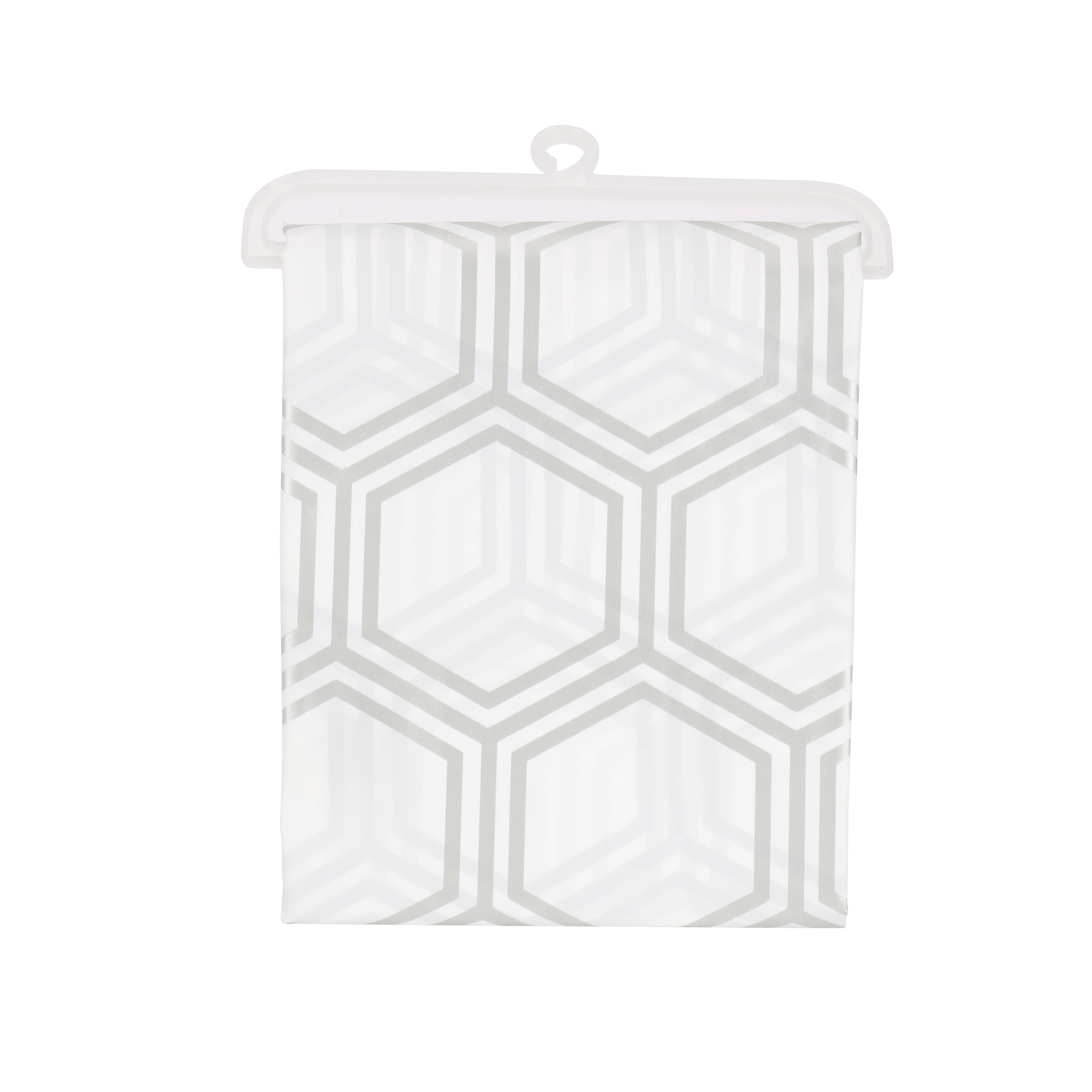 Royalford RF12450 PEVA shower curtain 180x180cm| water-repellent, quick-drying and machine washable| odourless and chlorine-free curtain ideal for modern bathrooms|