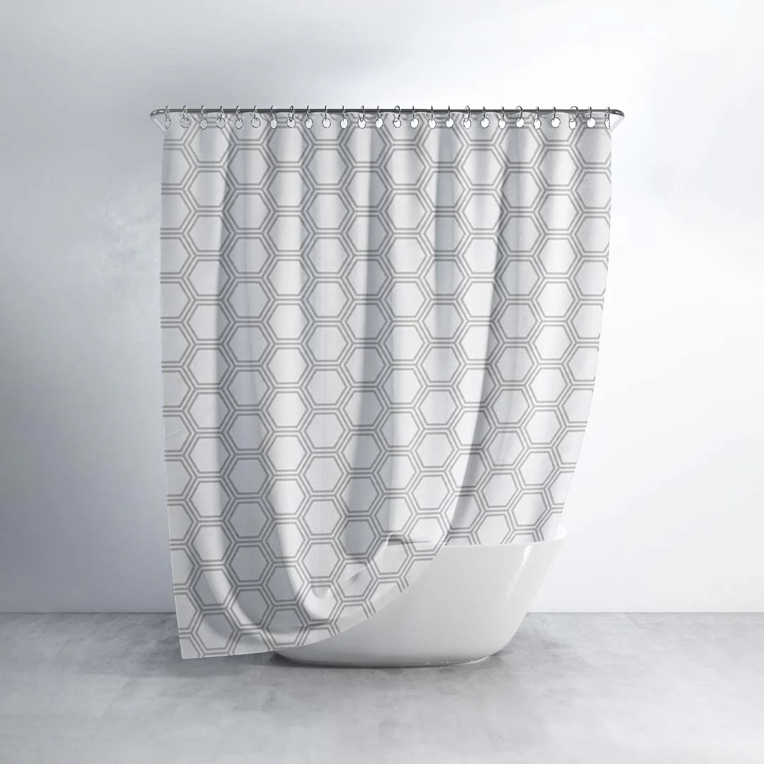 Royalford RF12450 PEVA shower curtain 180x180cm| water-repellent, quick-drying and machine washable| odourless and chlorine-free curtain ideal for modern bathrooms| - Image 2