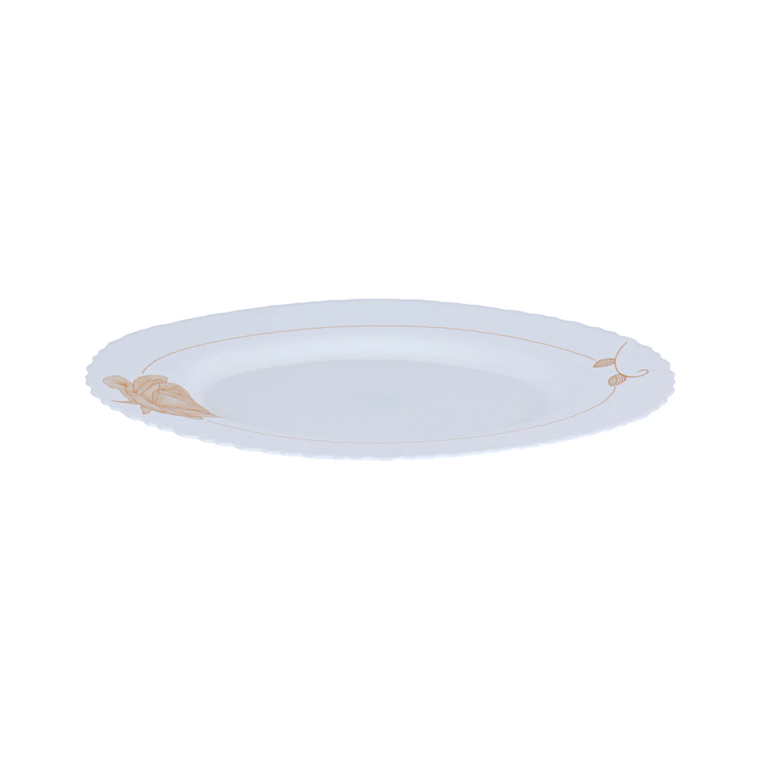 Royalford RF12470 Opalware Dinner Set 33 Pieces with Plates, Bowls and Soup Spoons | Lightweight | Chip-Resistant Microwave and Dishwasher Safe Tableware |Elegant Design - Image 5