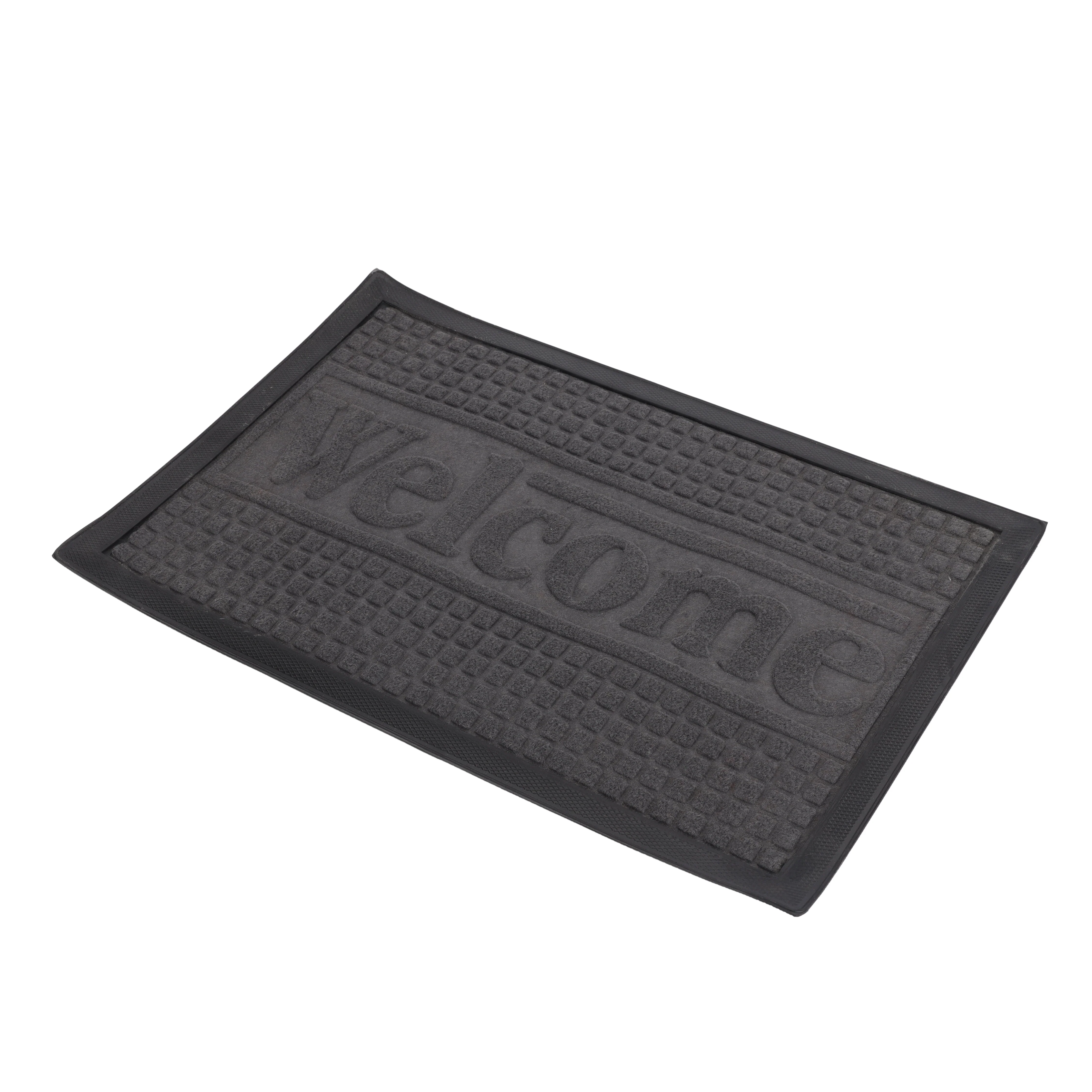 Royalford RF12474 door mat 40x60cm| made from durable polyester with non-skid base| washable and easy to maintain, ideal for doorways, entrances and floors use| - Image 3