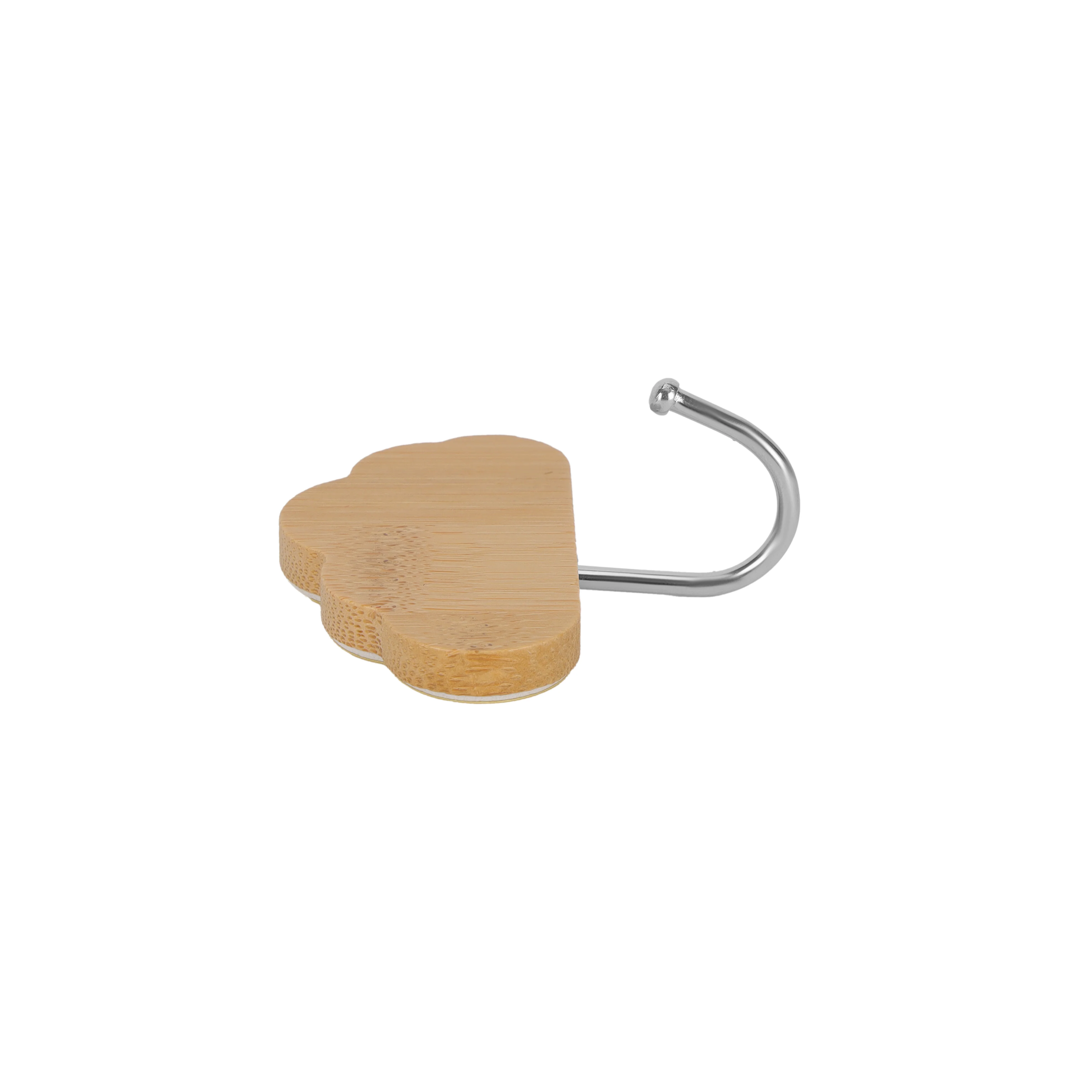 Royalford RF12493 Bamboo Sticky Hooks 2PC Set | Self Adhesive Wall Hooks | Waterproof Multipurpose Organizer for Kitchen, Bathroom & Bedroom | Reusable Cloud Design Hooks - Image 4