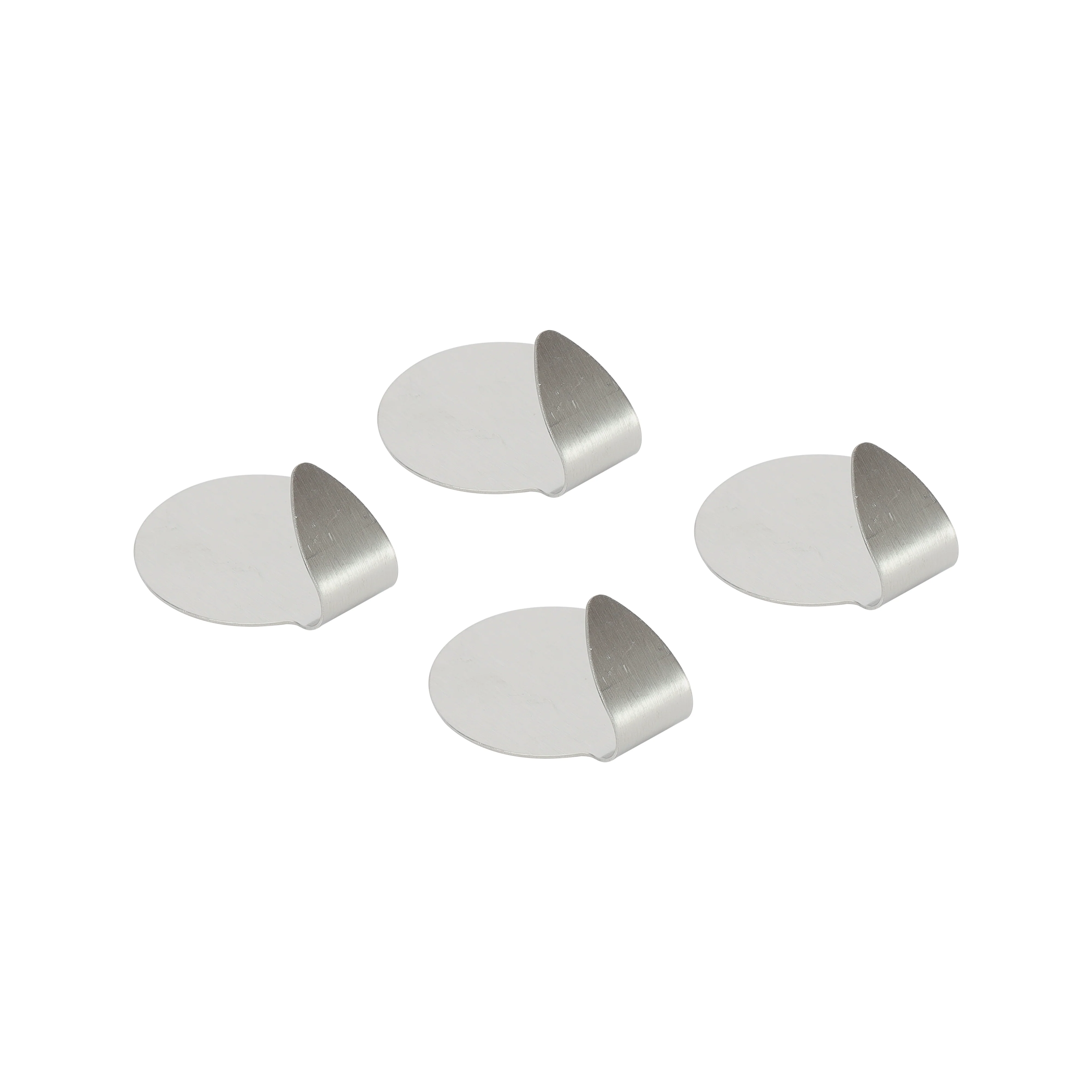 Royalford RF12497 4PC Stainless Steel Sticky Hooks | Self Adhesive Wall Hooks | Strong Hold | Multipurpose Organizer for Kitchen, Bathroom, Home and Office Use - Image 2